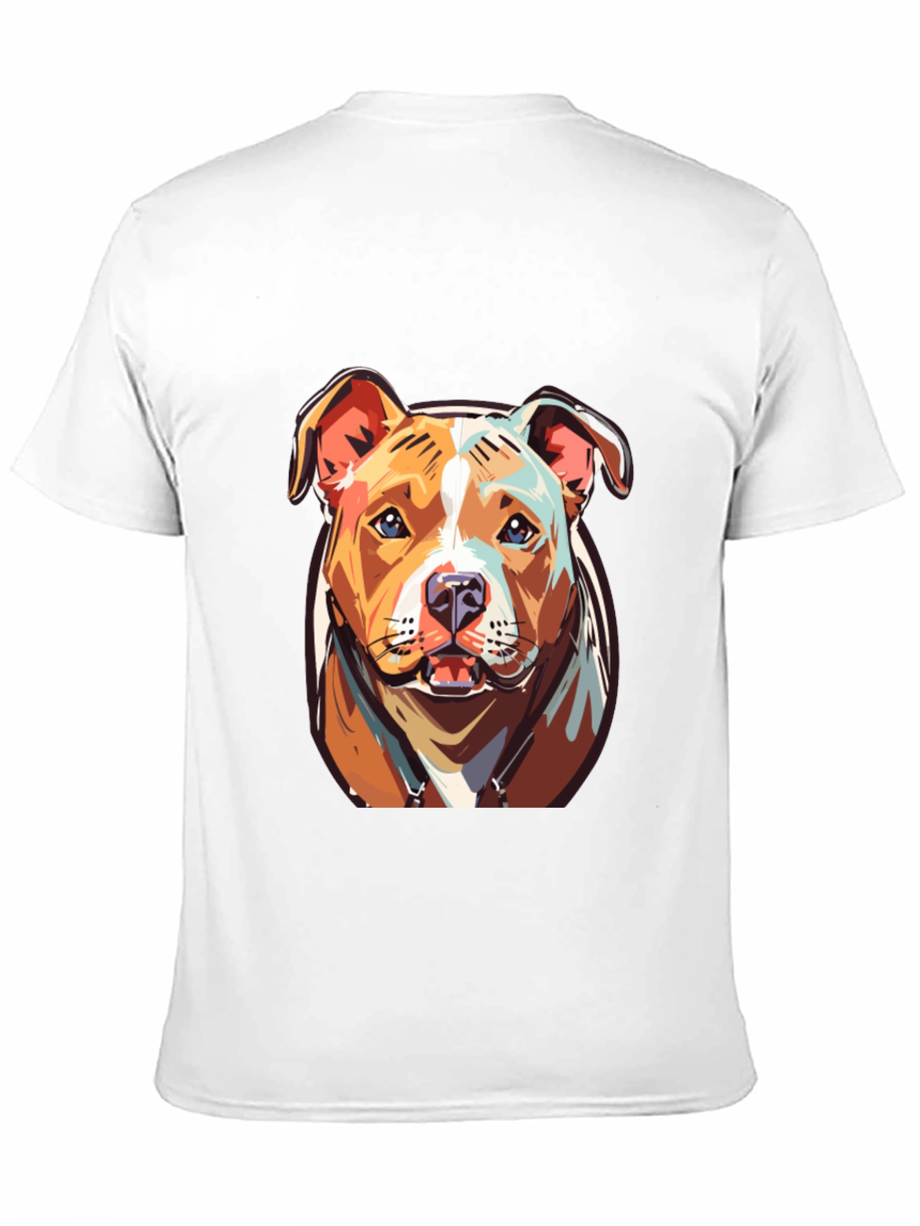 Black Cool Pitbull Dog Graphic Print Tee view 11