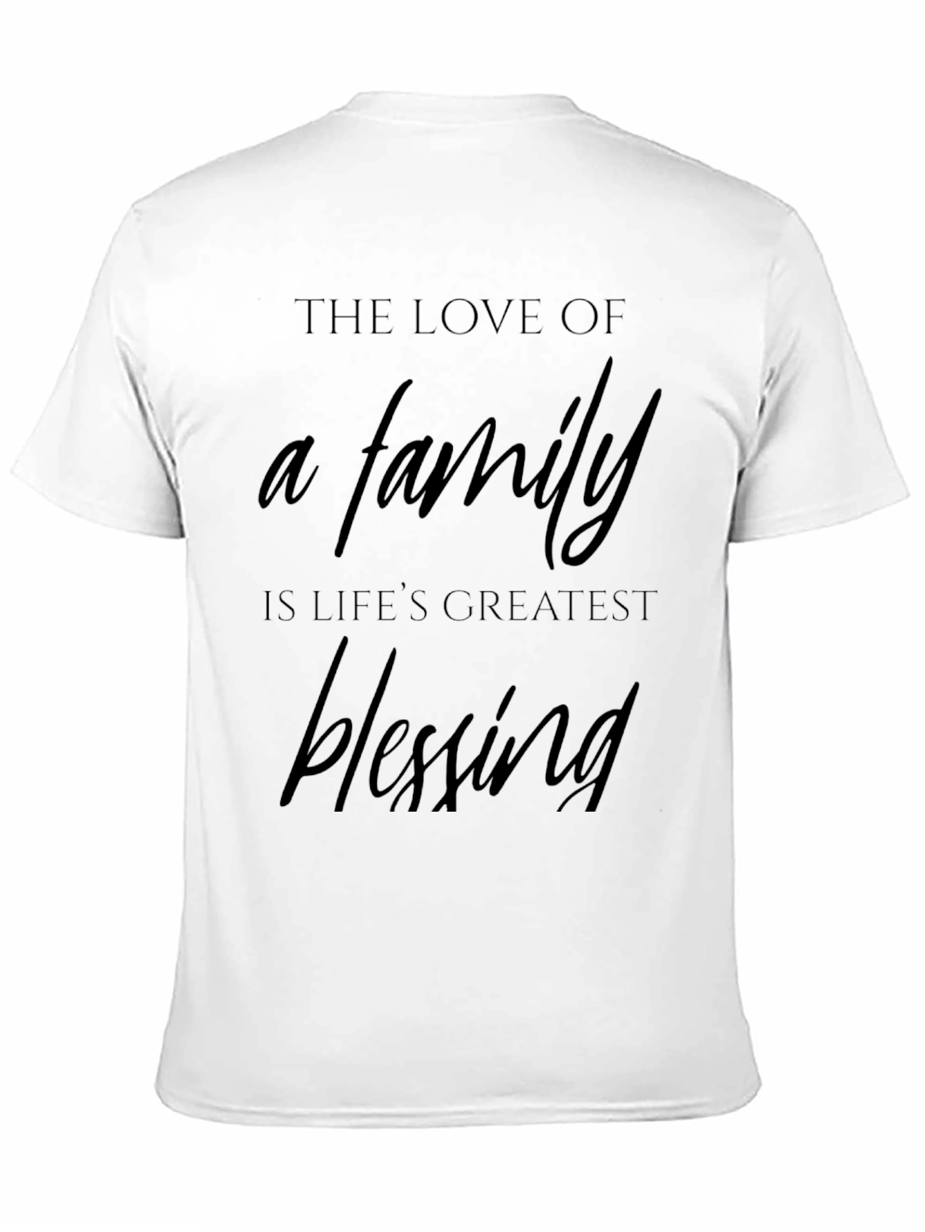 Black Family is Life's Greatest Blessing Black T-Shirt view 11