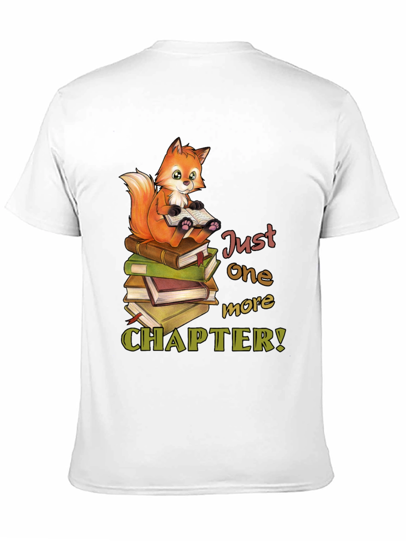 Black Bookworm Fox T-Shirt - Just One More Chapter view 11