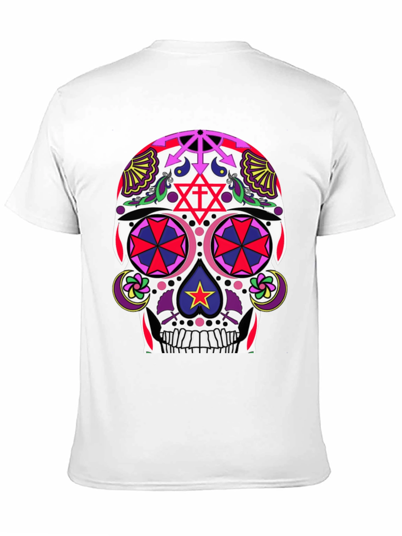 Black Sugar Skull T-Shirt - Day of the Dead view 11