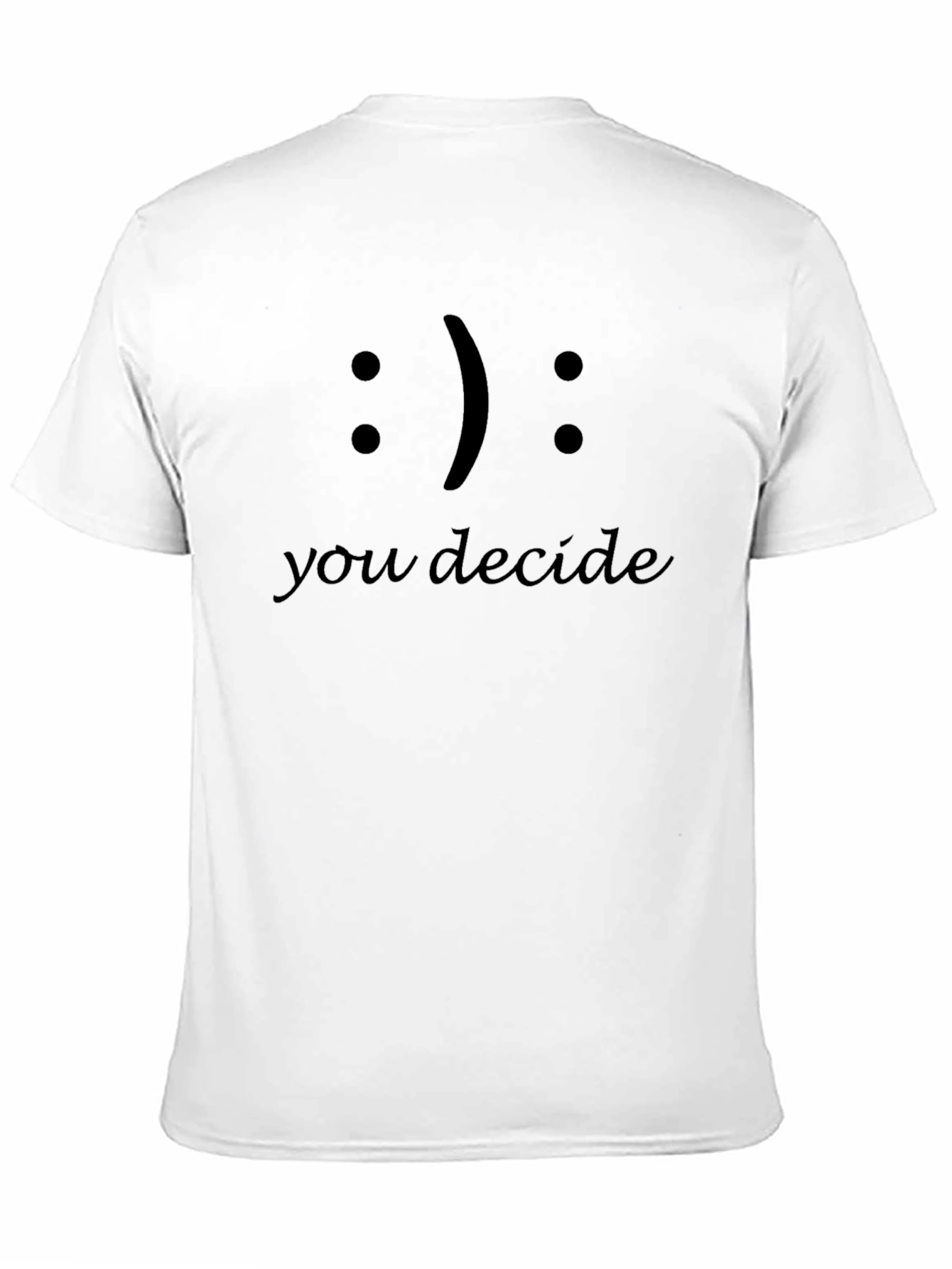 Black You Decide T-Shirt: Black Graphic Tee view 11