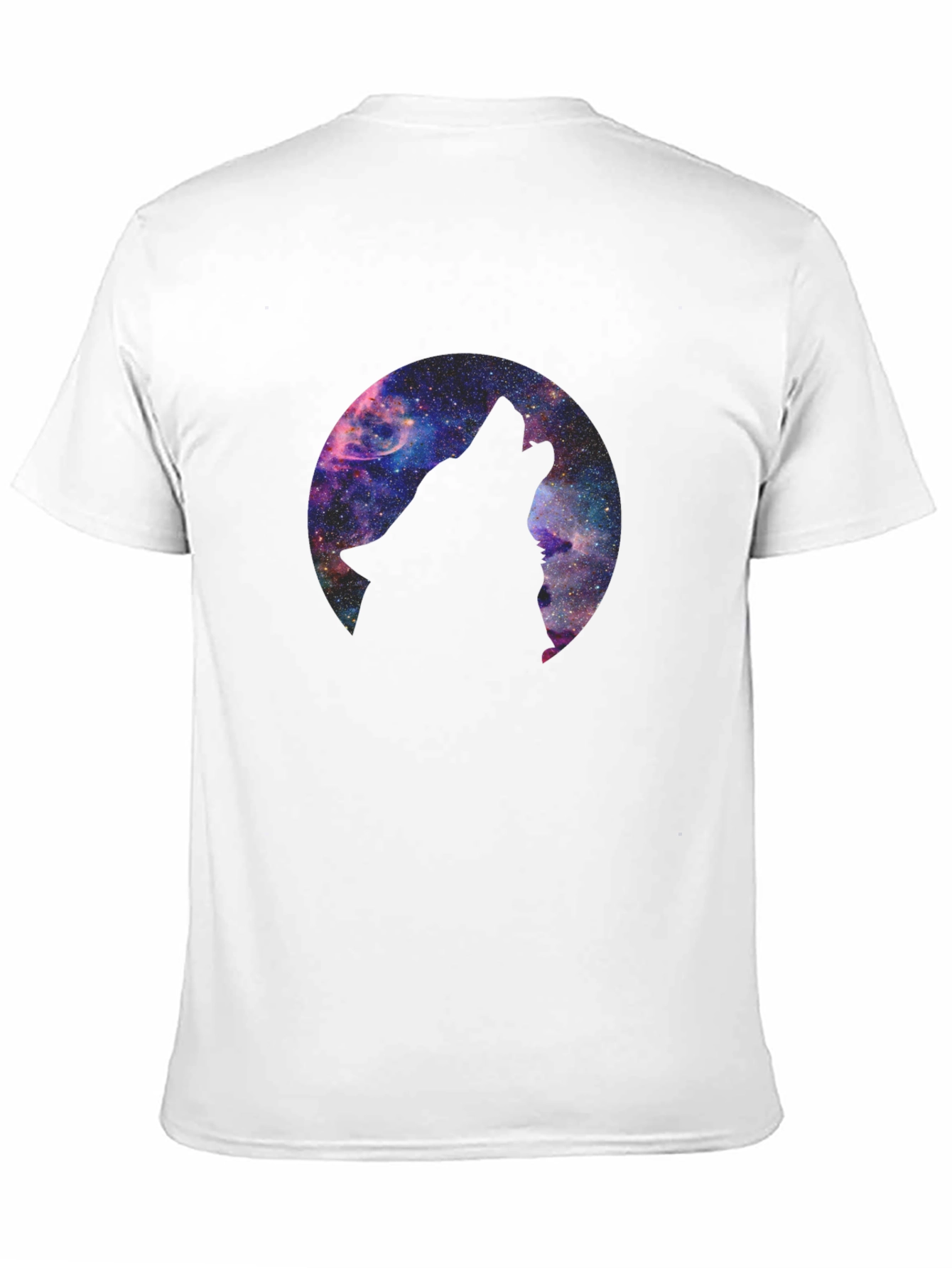 Black Cosmic Wolf T-Shirt - Black Graphic Tee view 11
