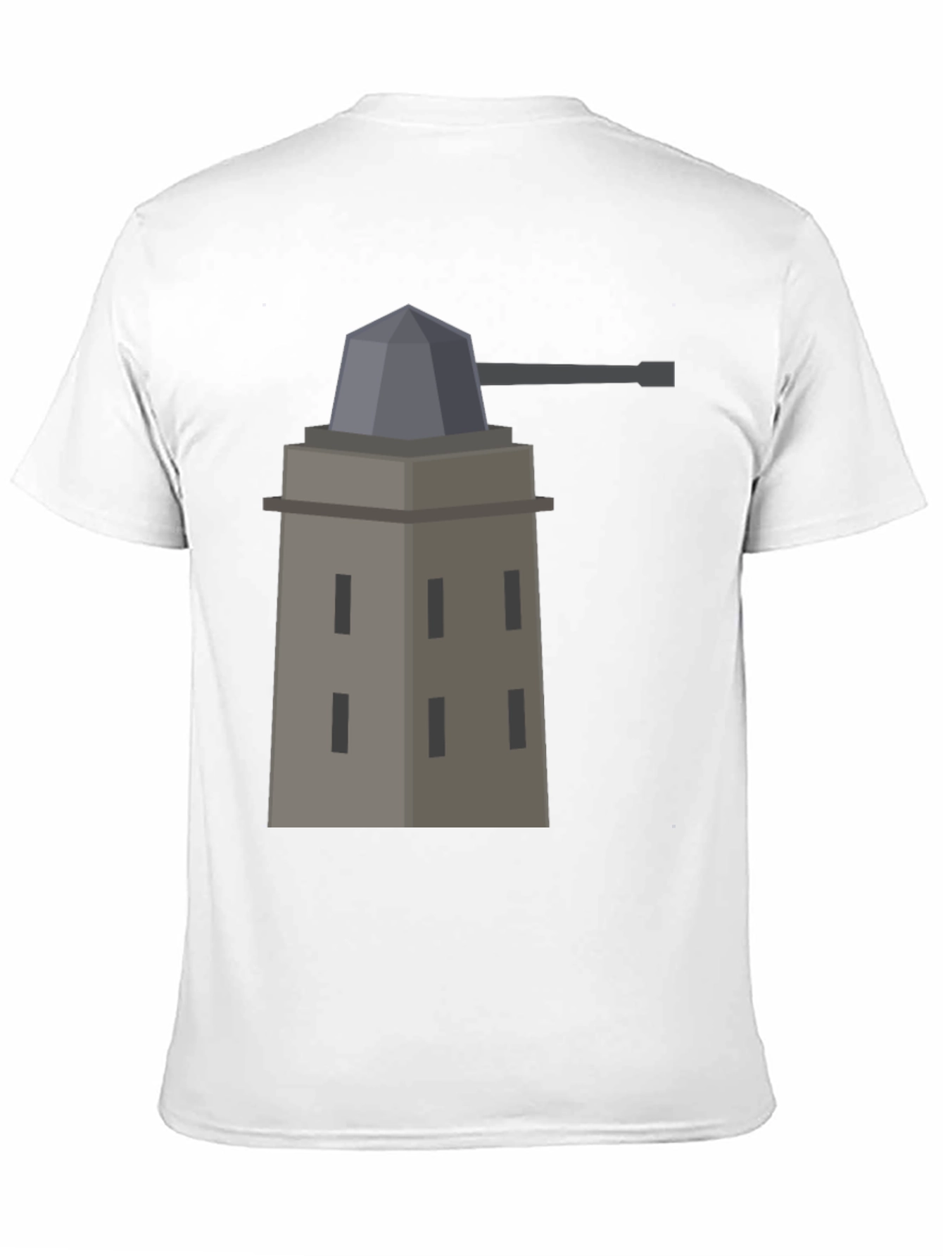 Black Fort Tee - Novelty Graphic Print T-Shirt view 11