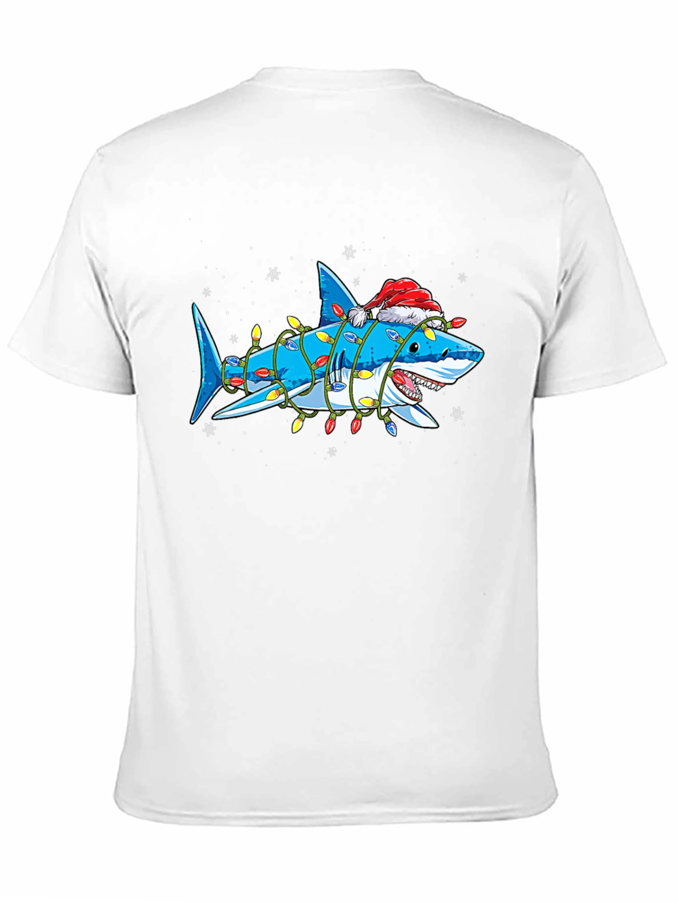 Christmas Shark T-Shirt with Holiday Lights - 11