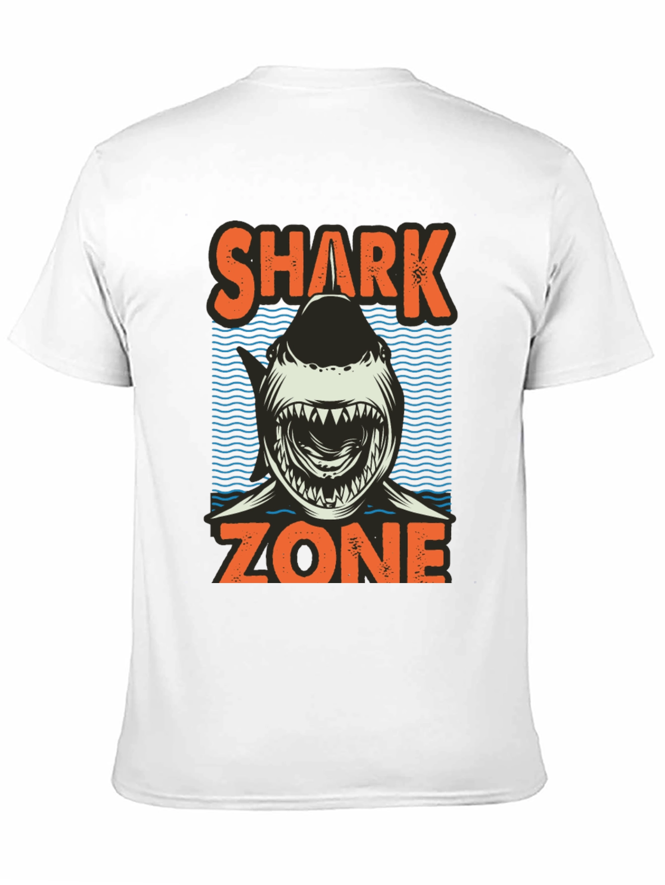 Black Shark Zone Graphic T-Shirt - Casual Style view 11