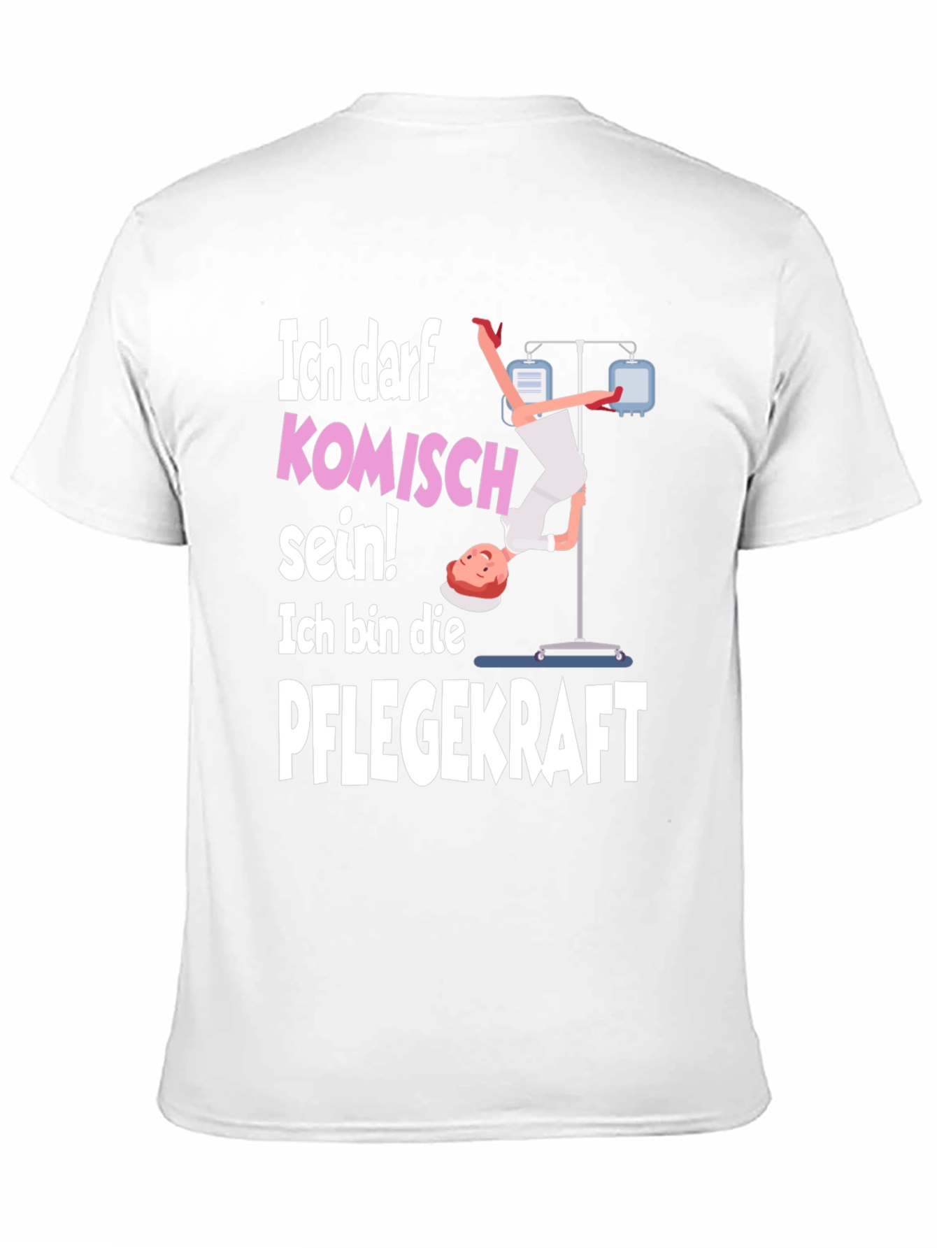 Black Funny Nurse T-Shirt - Ich Darf Komisch Sein! view 11