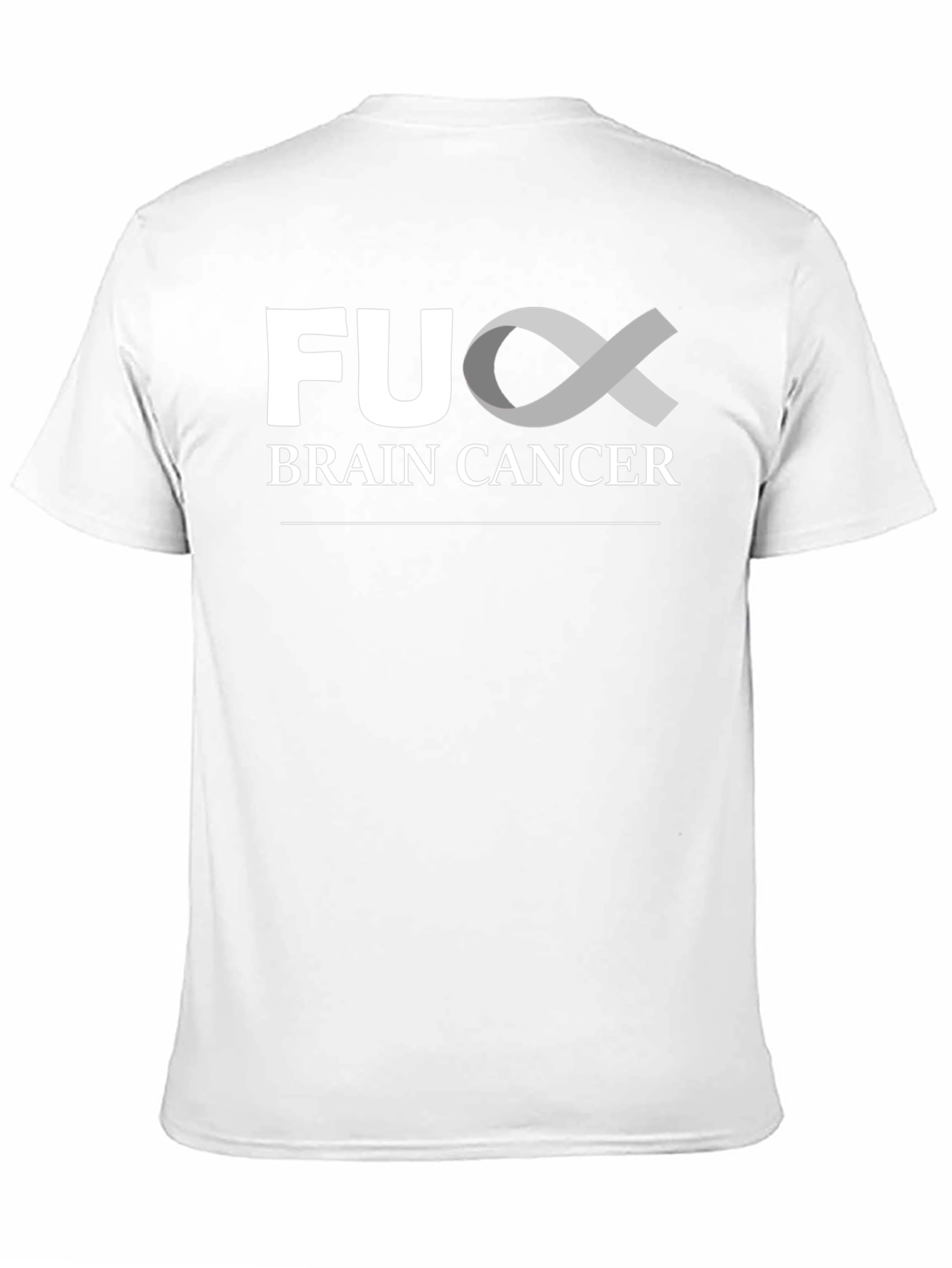Black FU Brain Cancer Awareness T-Shirt - Support the Fight! view 11