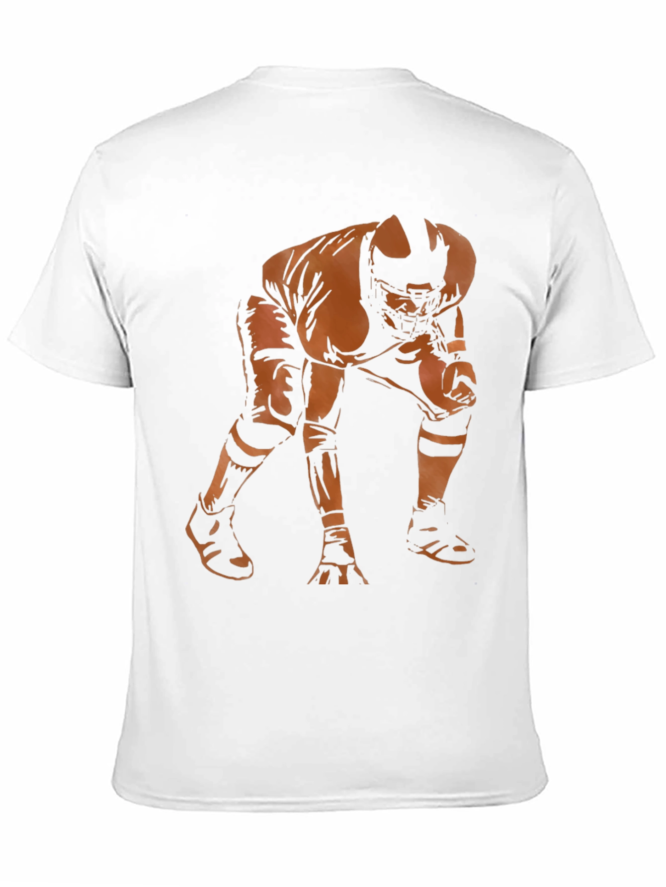 Black Football Player Graphic Tee - Stylish Men's T-Shirt view 11