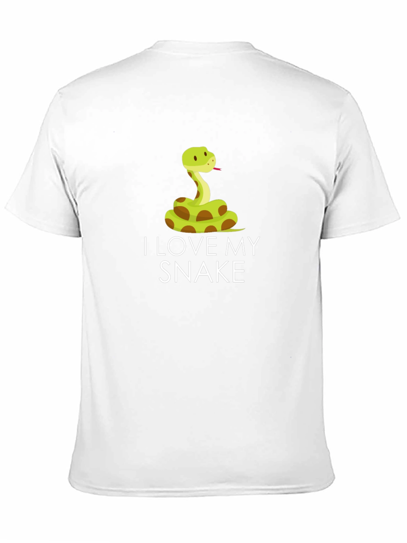 Black I Love My Snake T-Shirt - Cute Reptile Pet Tee view 11