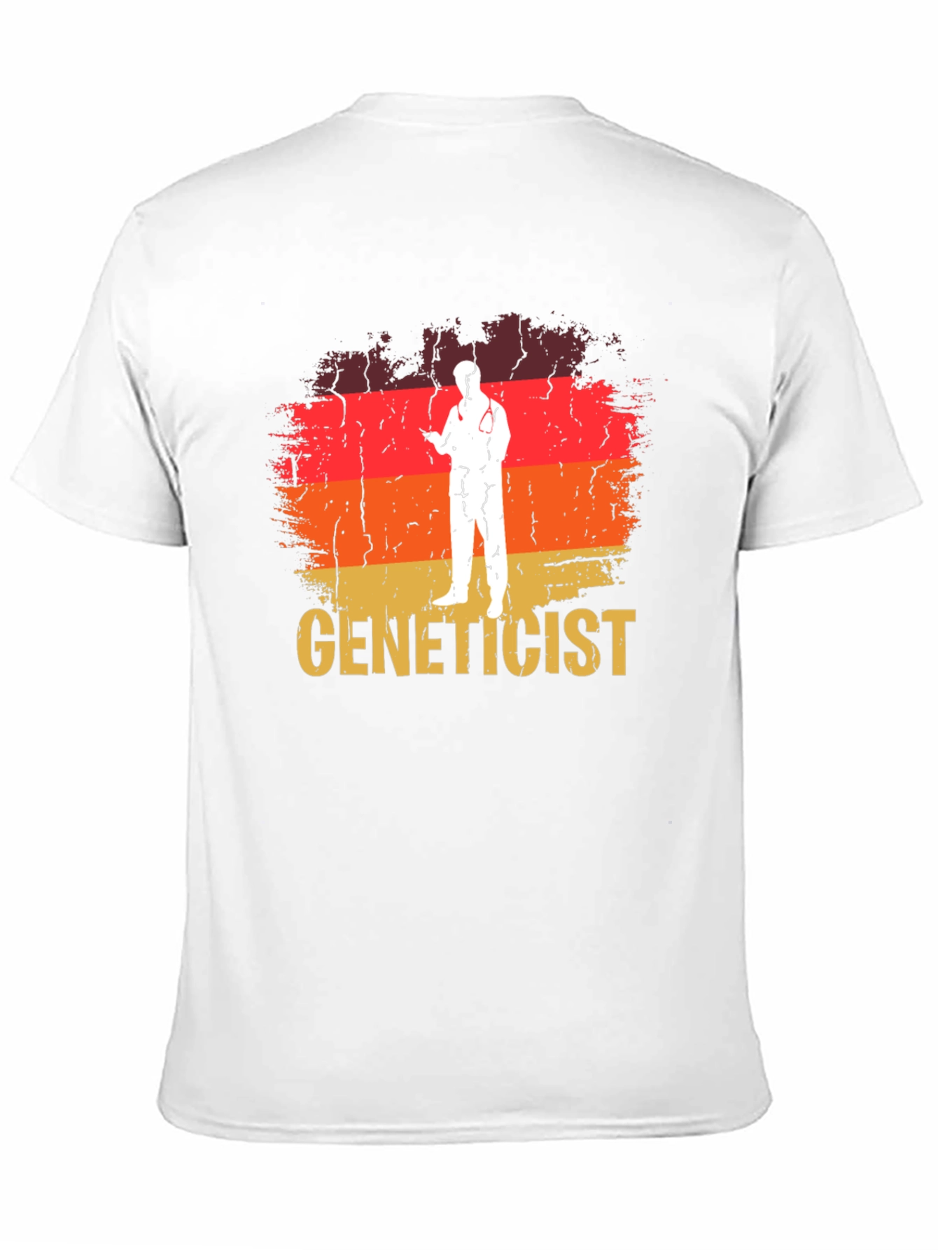 Black Genetics T-Shirt - Retro Design - Soft Cotton Blend view 11