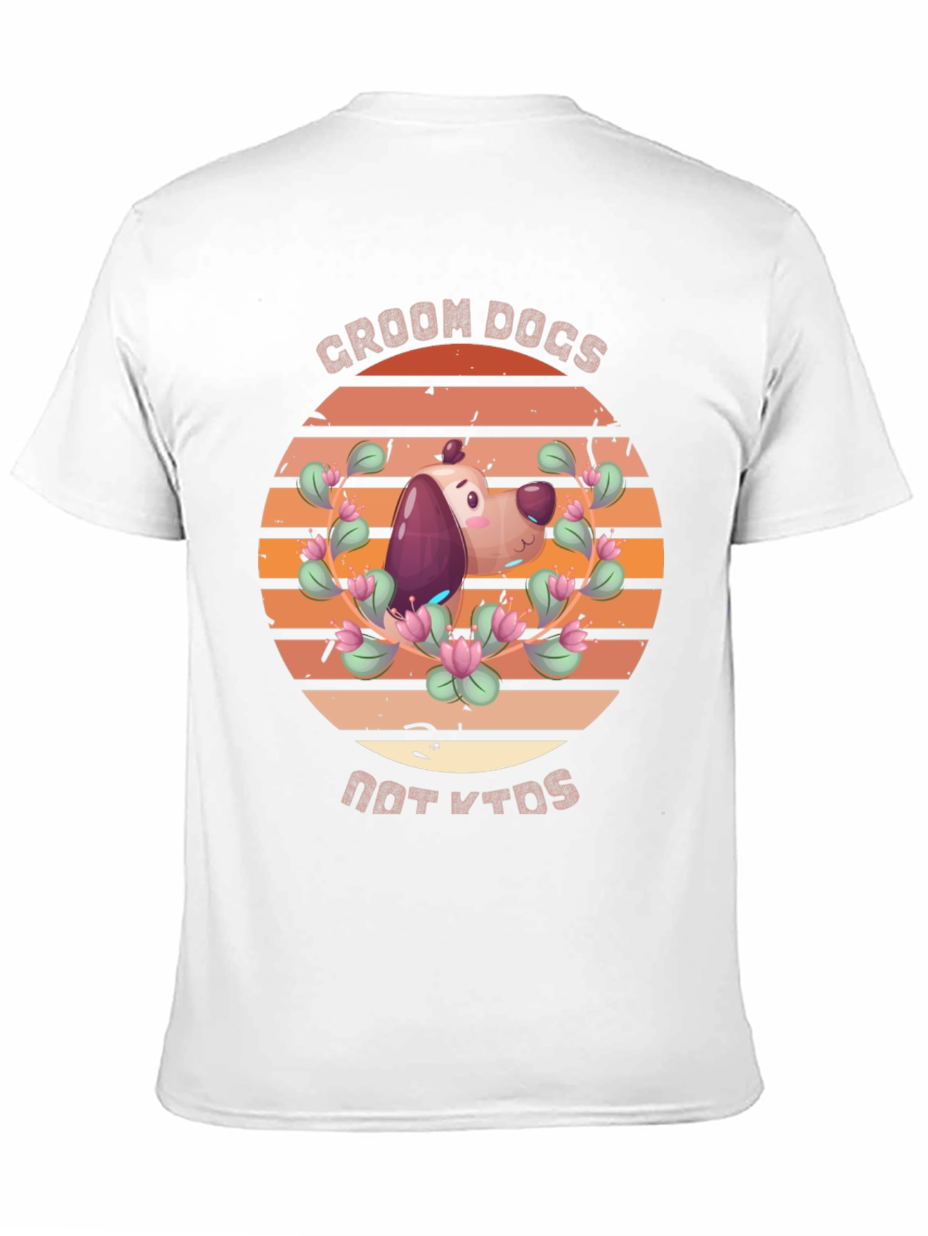 Black Groom Dogs Not Kids T-Shirt view 11