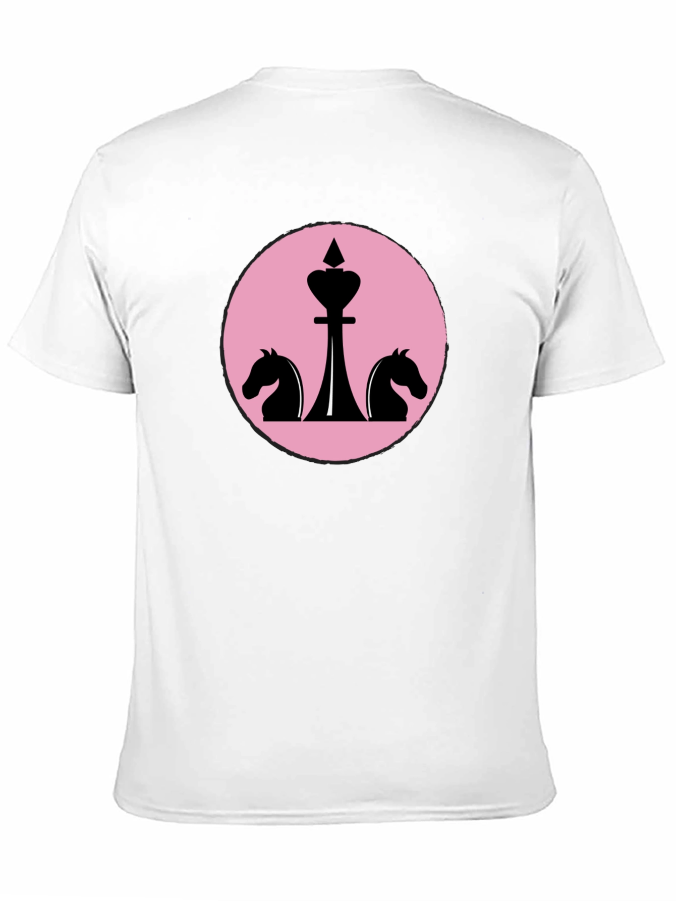 Black Chess King & Knights Graphic Tee - Stylish Black Cotton T-Shirt view 11