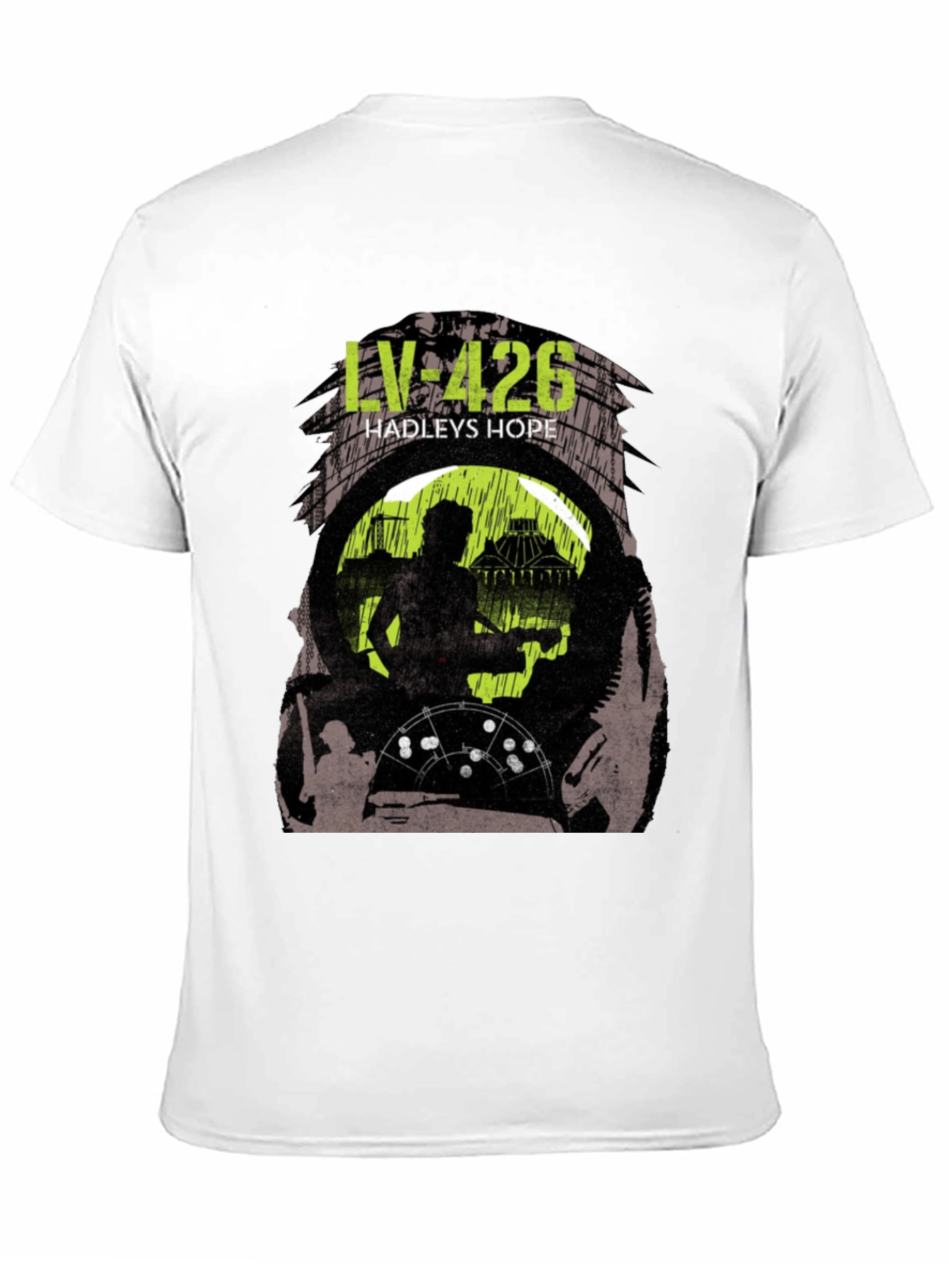 Black LV-426 Hadley's Hope Graphic T-Shirt view 11