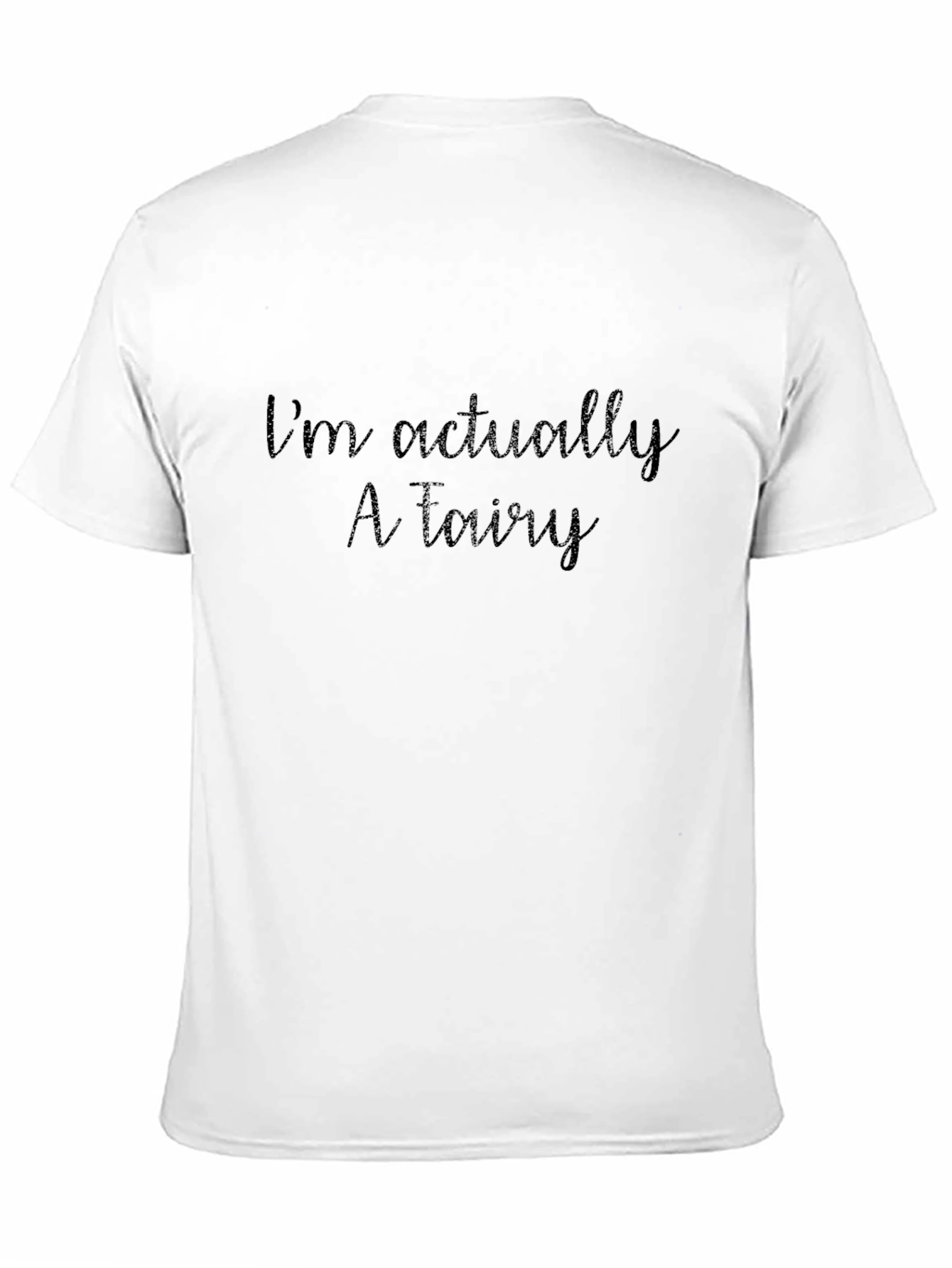 Black I'm Actually A Fairy T-Shirt - Mens view 11