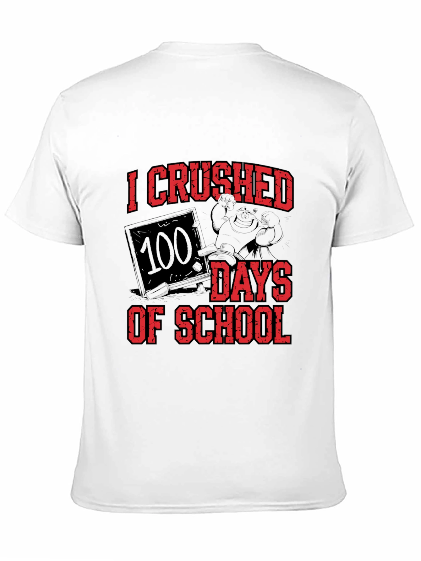 Black I Crushed 100 Days of School T-Shirt view 11