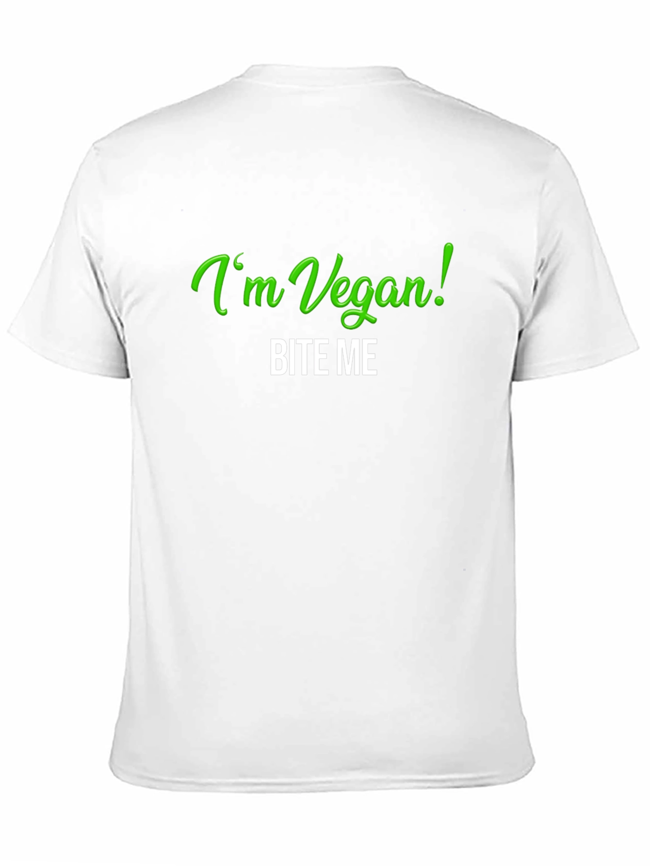 Black Vegan Bite Me T-Shirt - Black Tee view 11