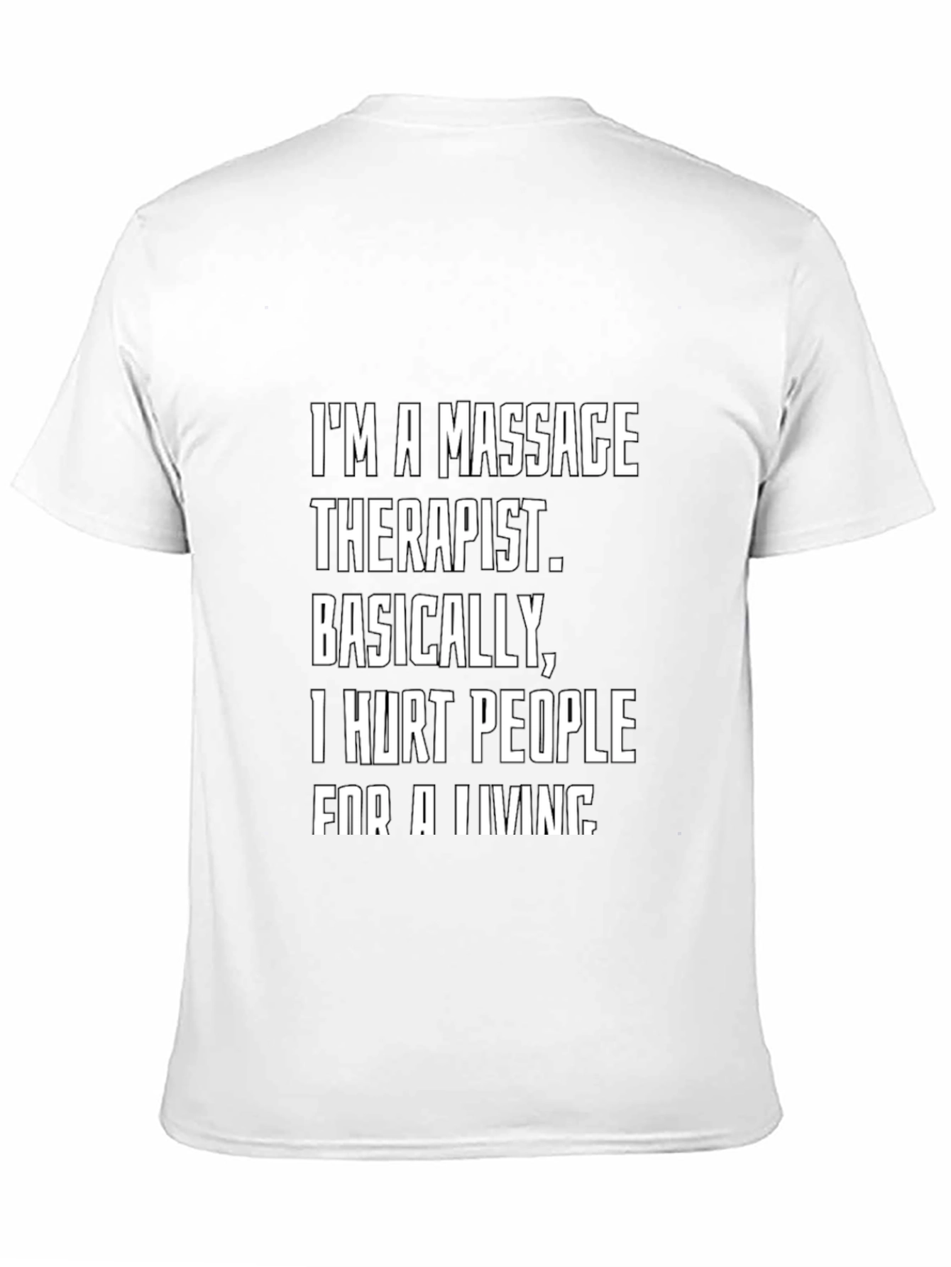 Black Massage Therapist Funny T-Shirt view 11
