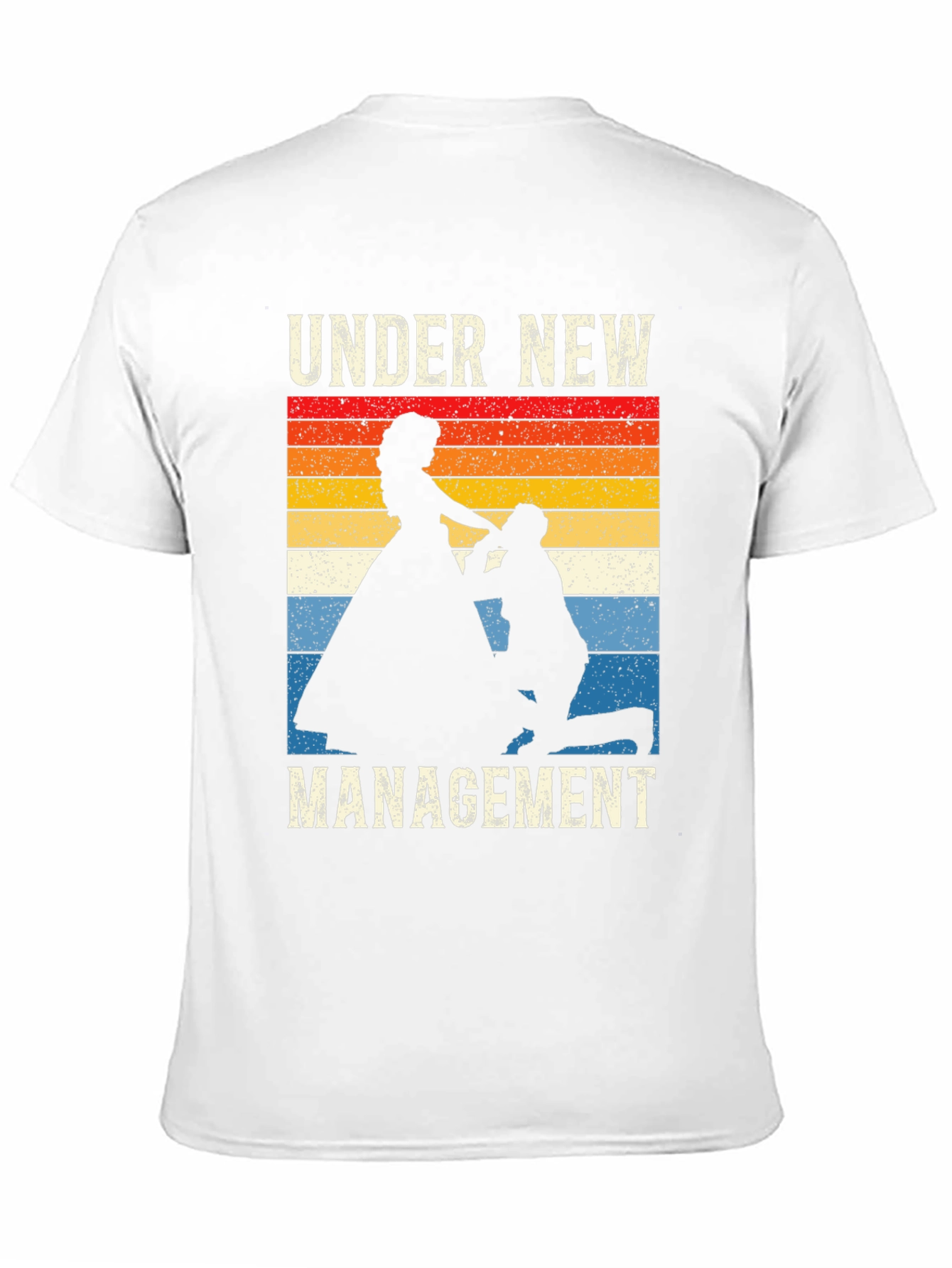 Black Under New Management Wedding Graphic T-Shirt view 11
