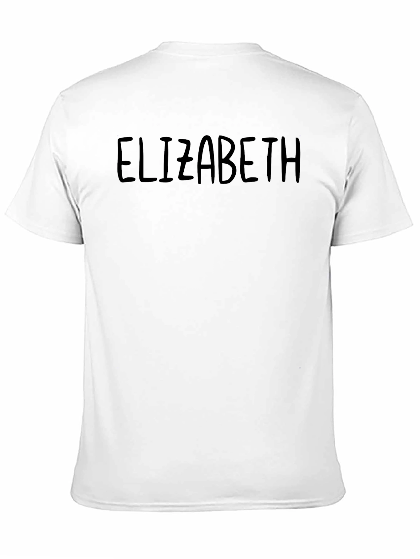 Black Elizabeth Tee - Classic Black Cotton T-Shirt view 11