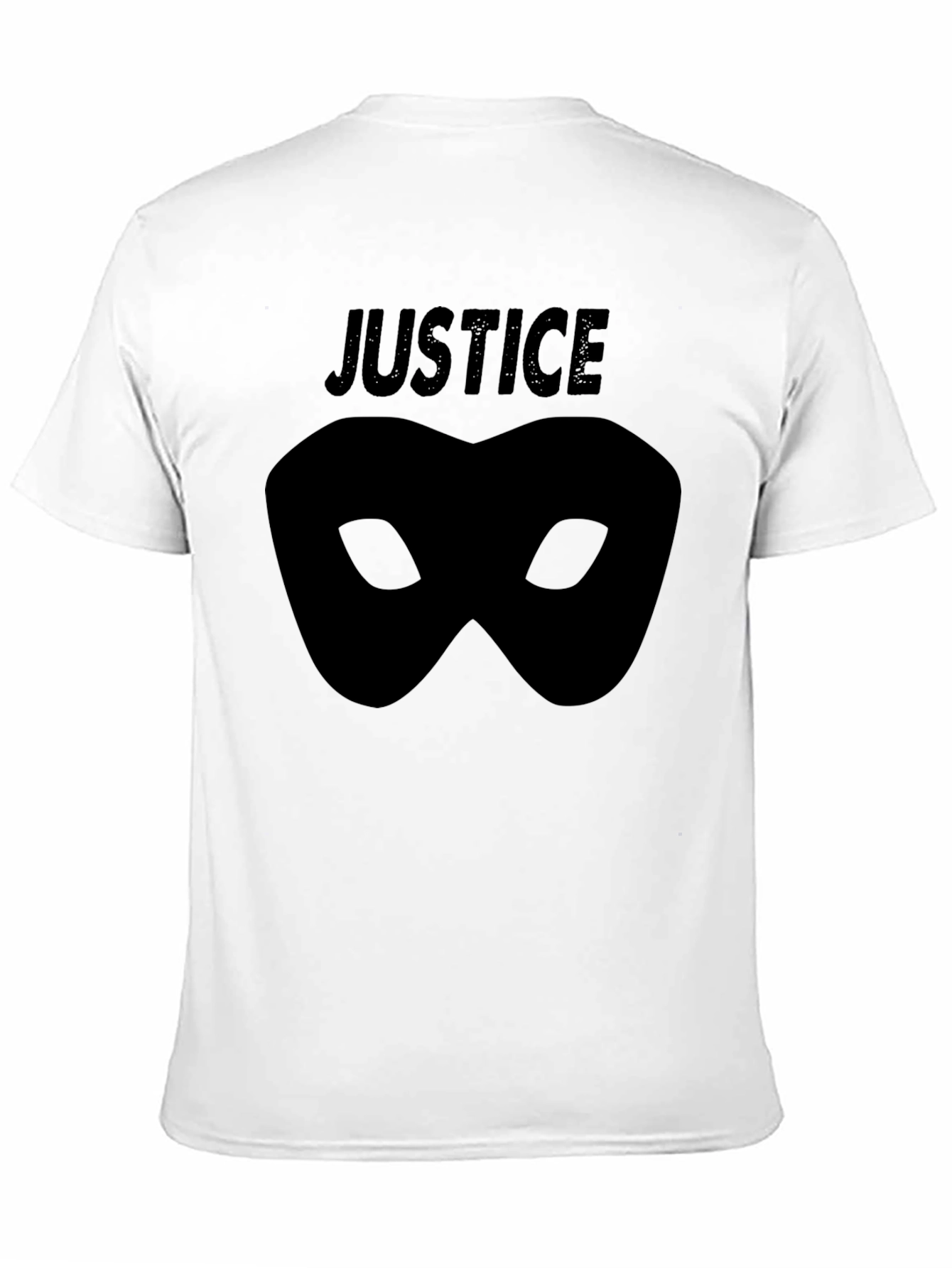 Black Justice Mask Graphic Tee view 11