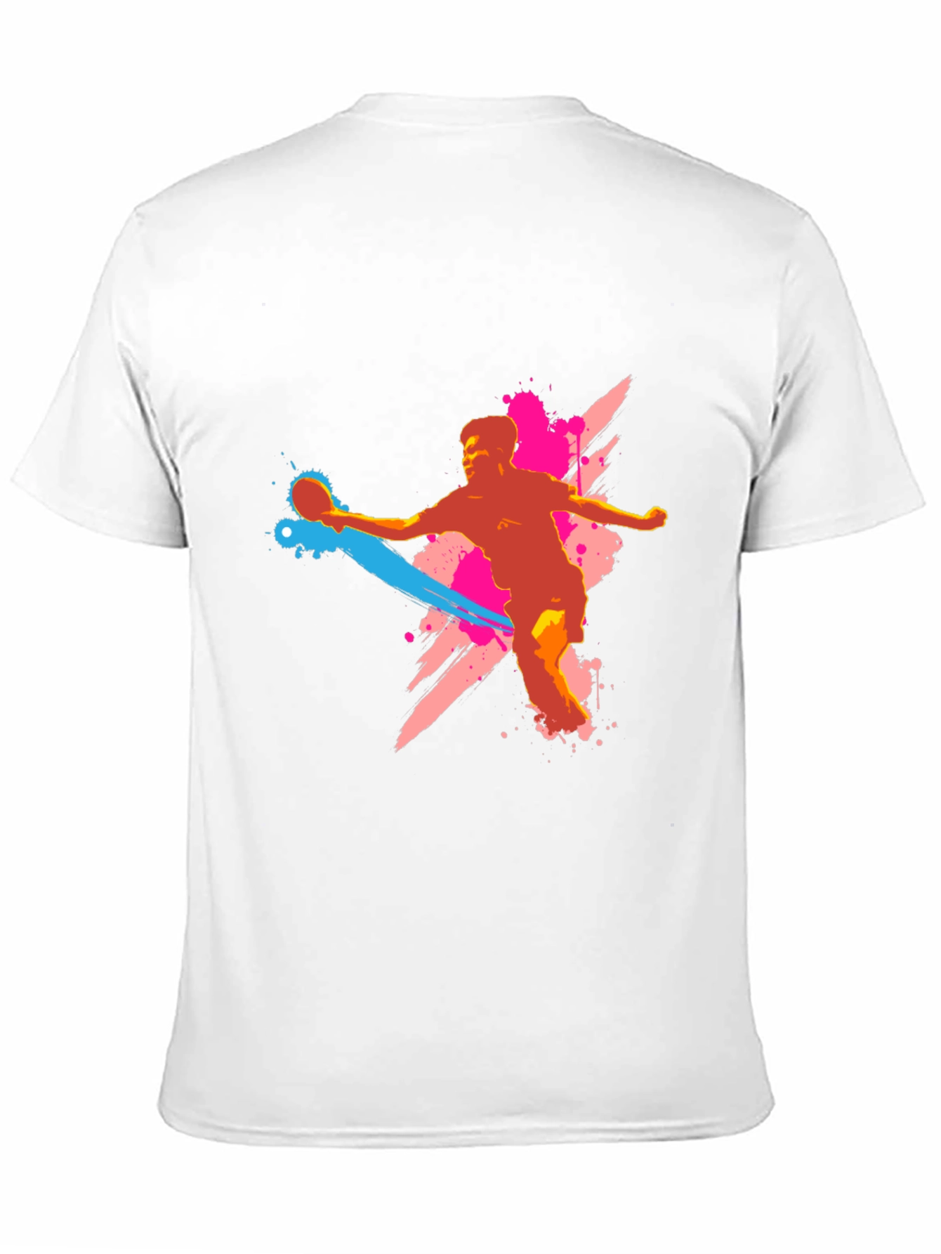 Handball Player Graphic T-Shirt - Black - 11