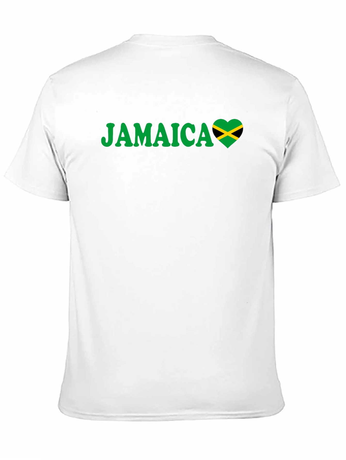 Black Jamaica Heart Flag T-Shirt view 11