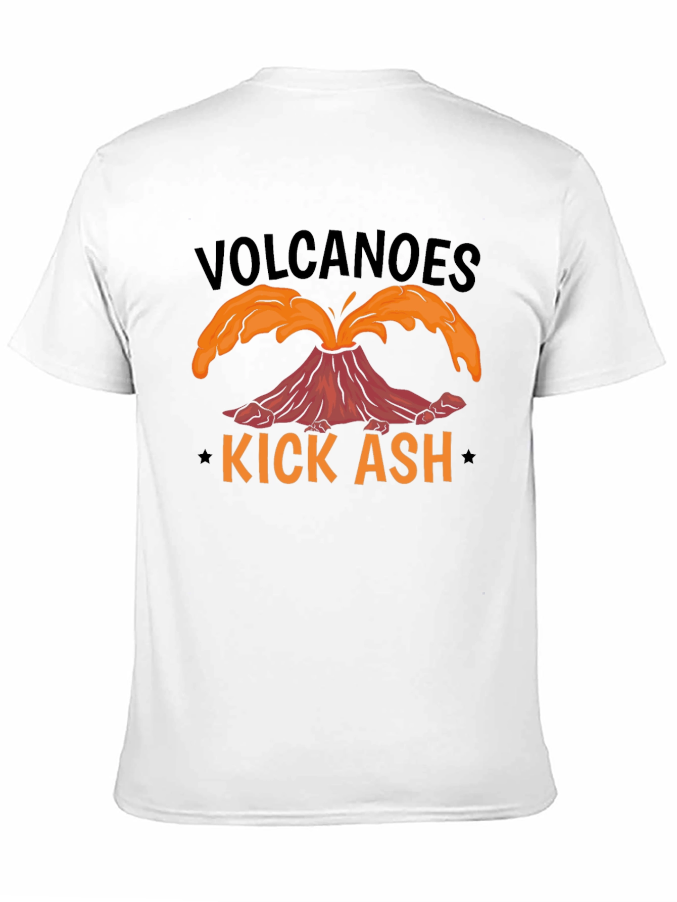 Black Volcanoes Kick Ash T-Shirt - Black view 11
