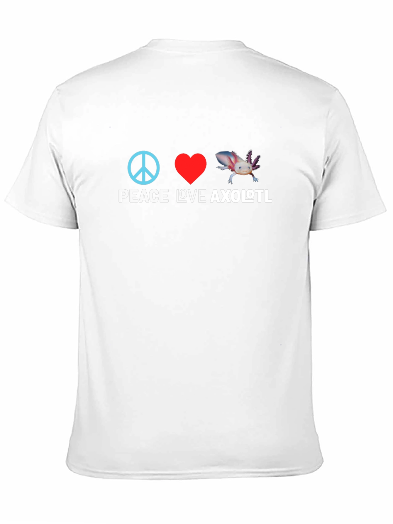 Black Peace Love Axolotl Graphic Tee view 11