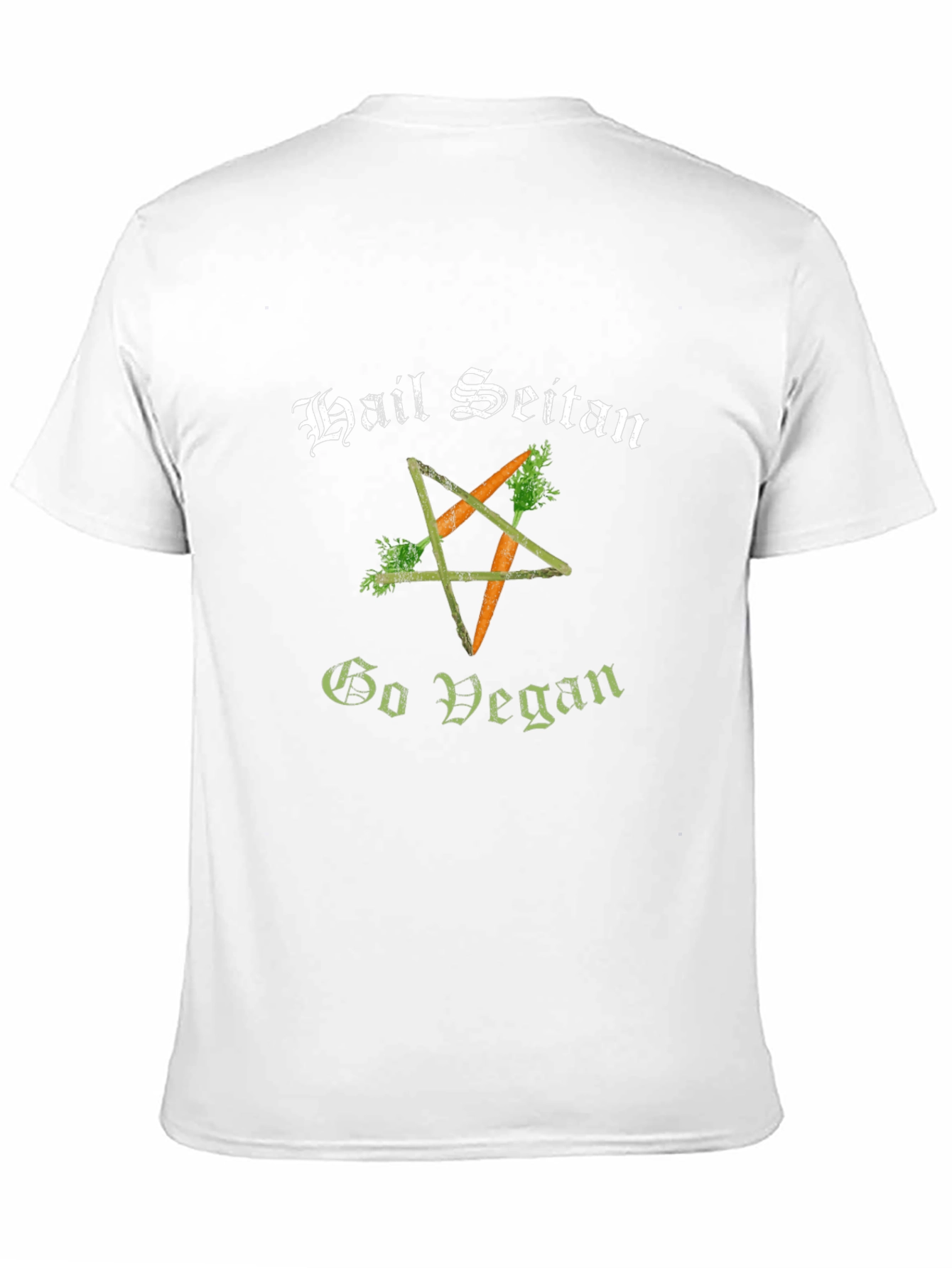 Black Hail Seitan Go Vegan T-Shirt view 11