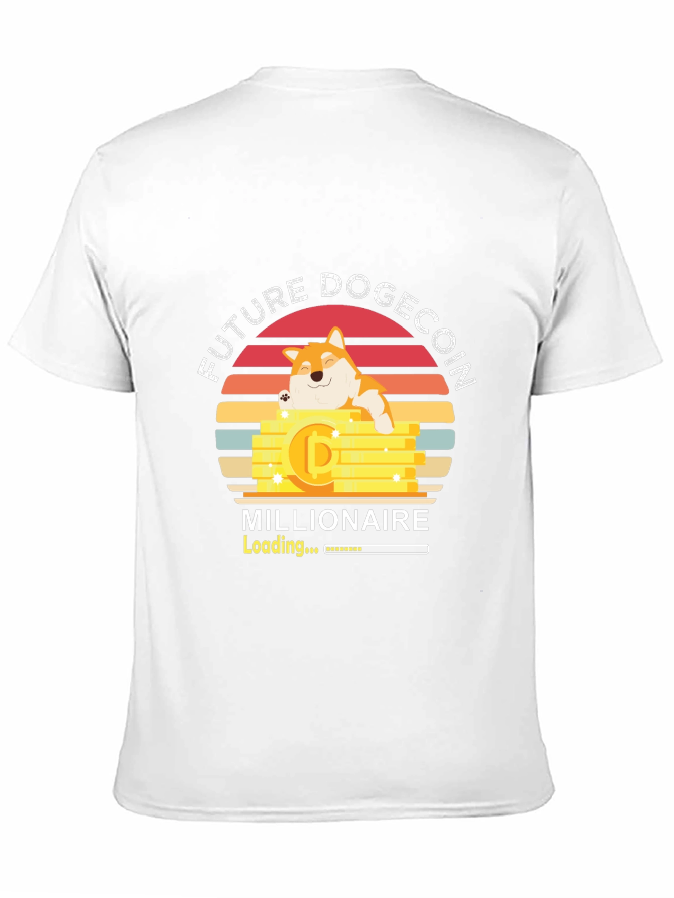 Black Future Dogecoin Millionaire T-Shirt view 11