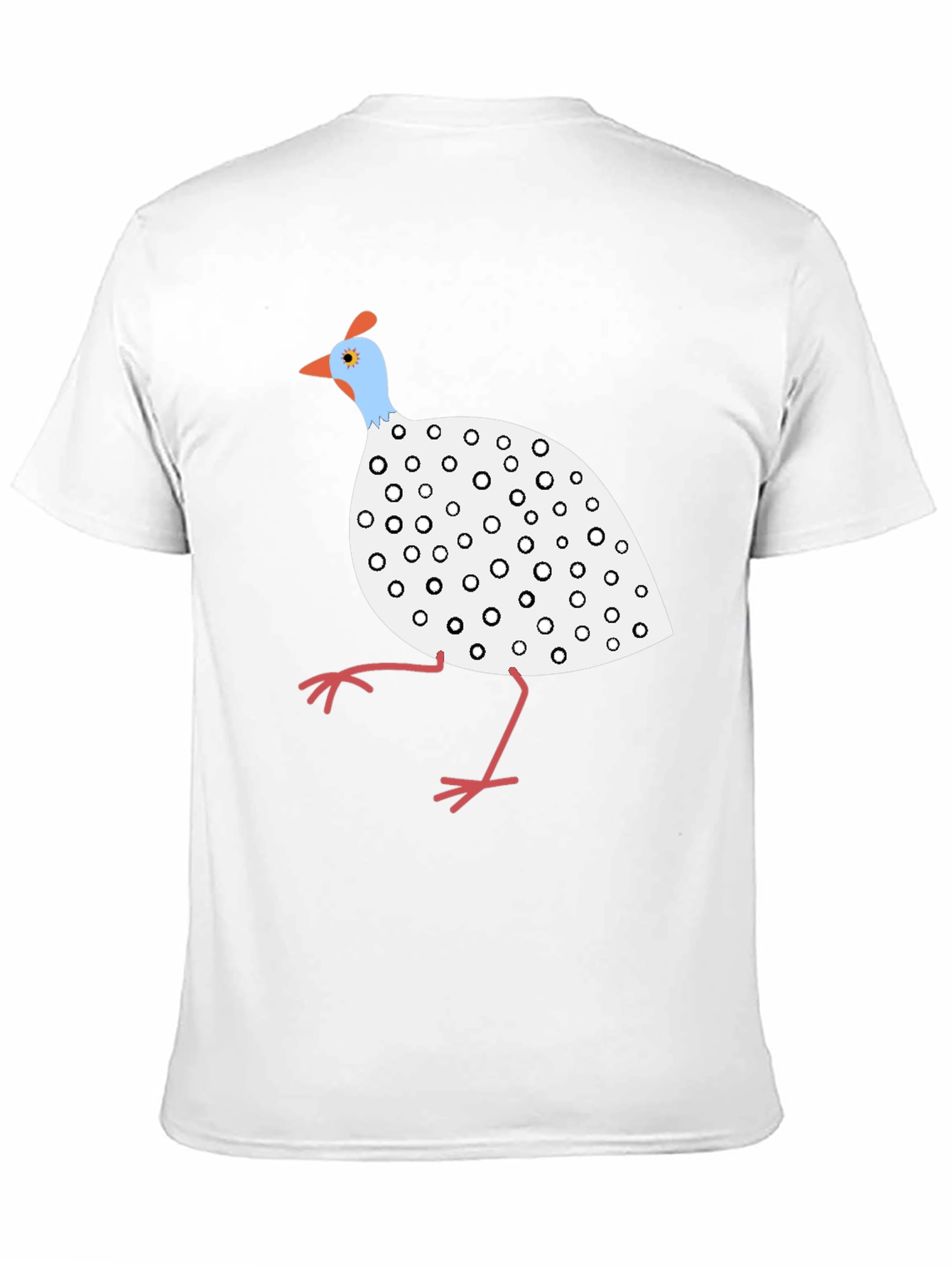 Black Guinea Fowl Graphic Tee - Unique Bird Design view 11