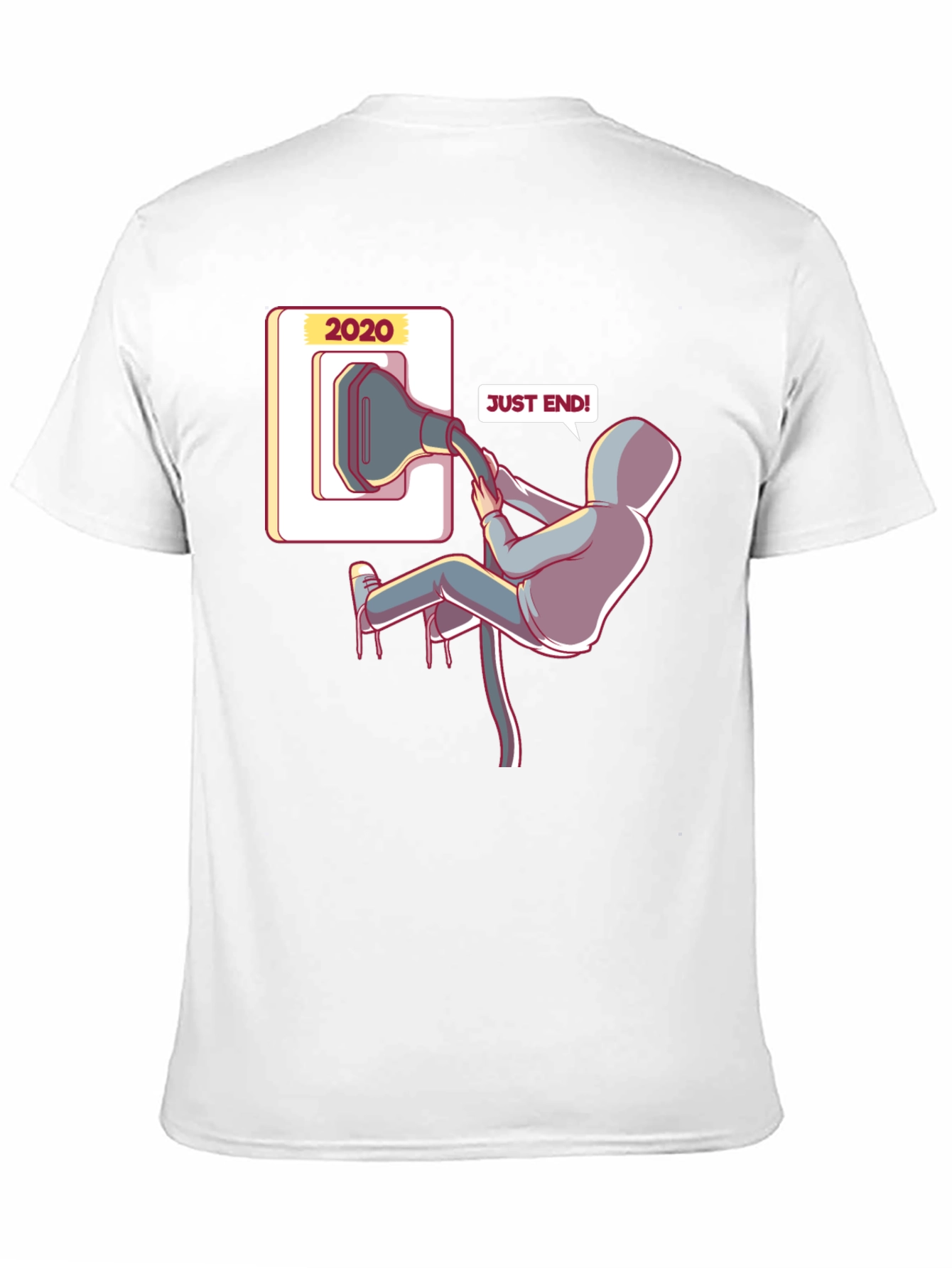 Black 2020 End T-Shirt Funny Novelty Tee view 11