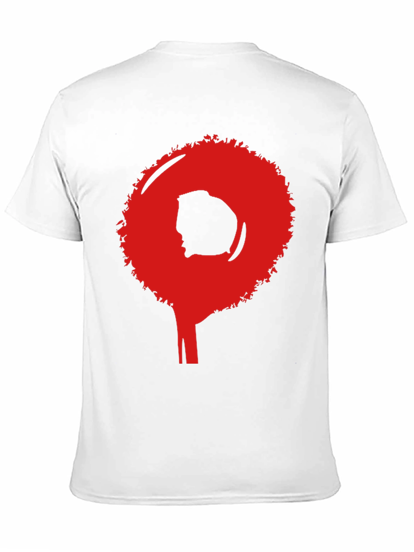 Black Afro Silhouette Graphic Tee - Bold Statement Shirt view 11