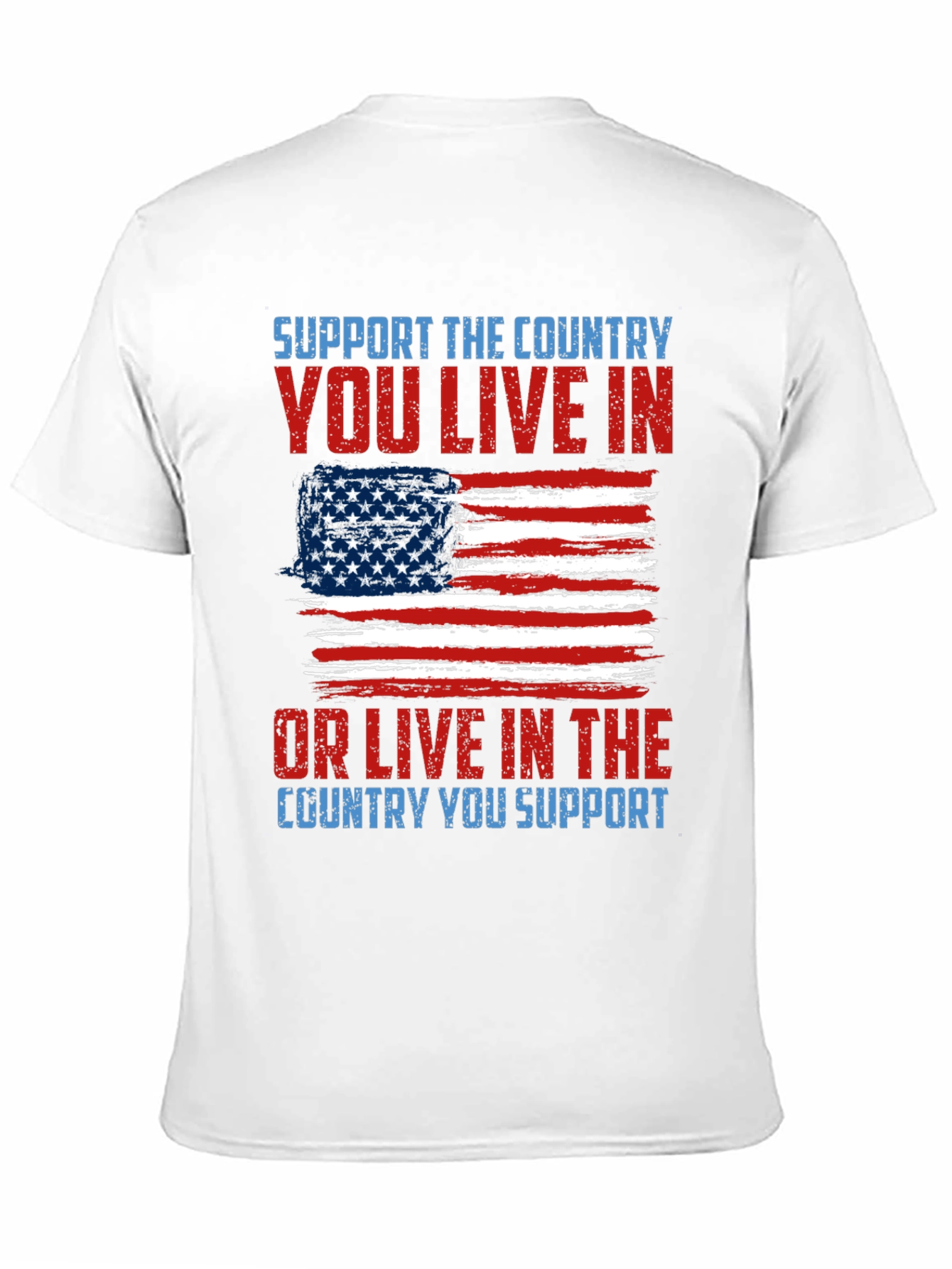 Black Patriotic T-Shirt - Support Your Country Tee view 11