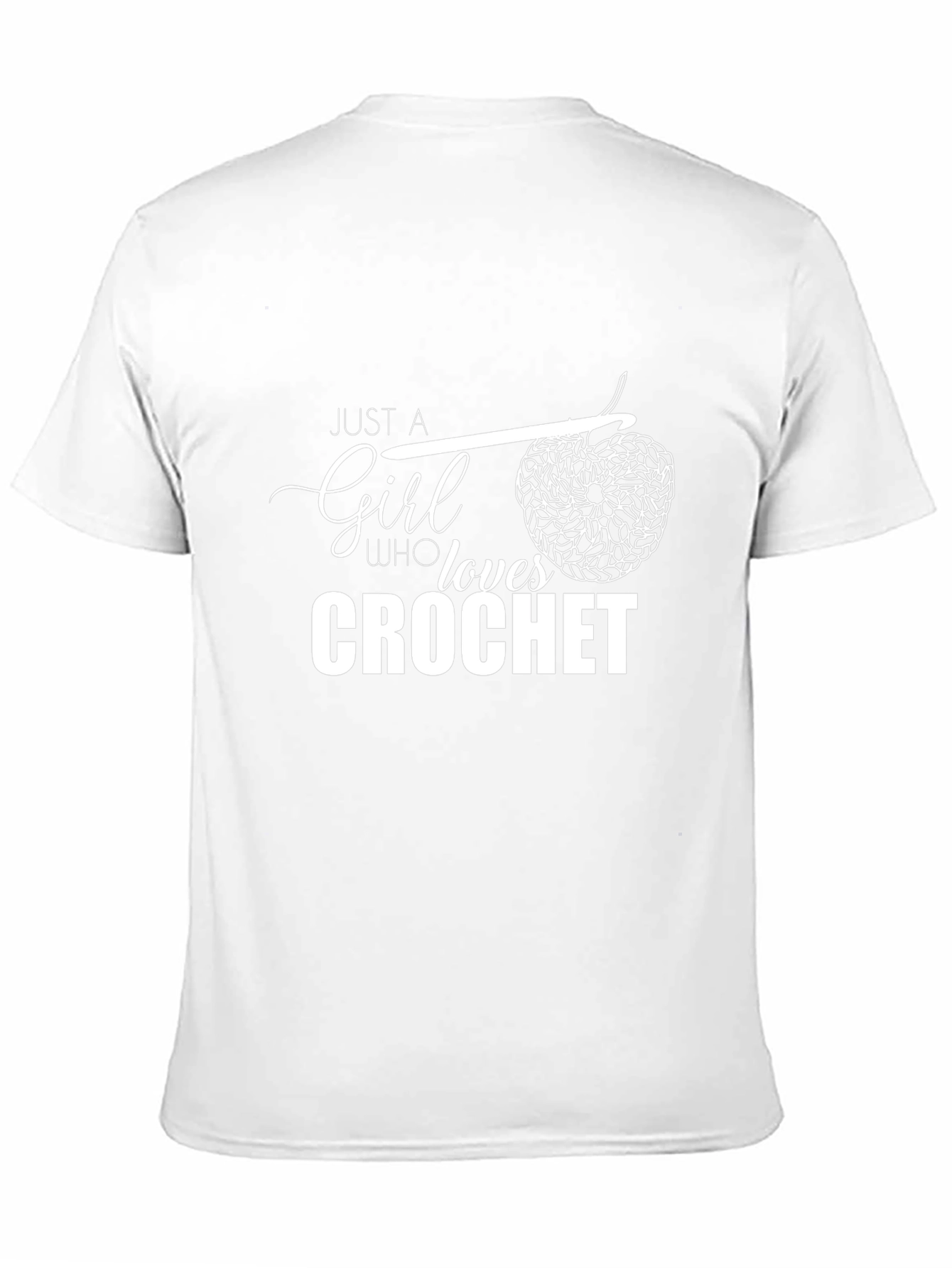 Black Crochet Lover T-Shirt - Just A Girl Who Loves Crochet view 11