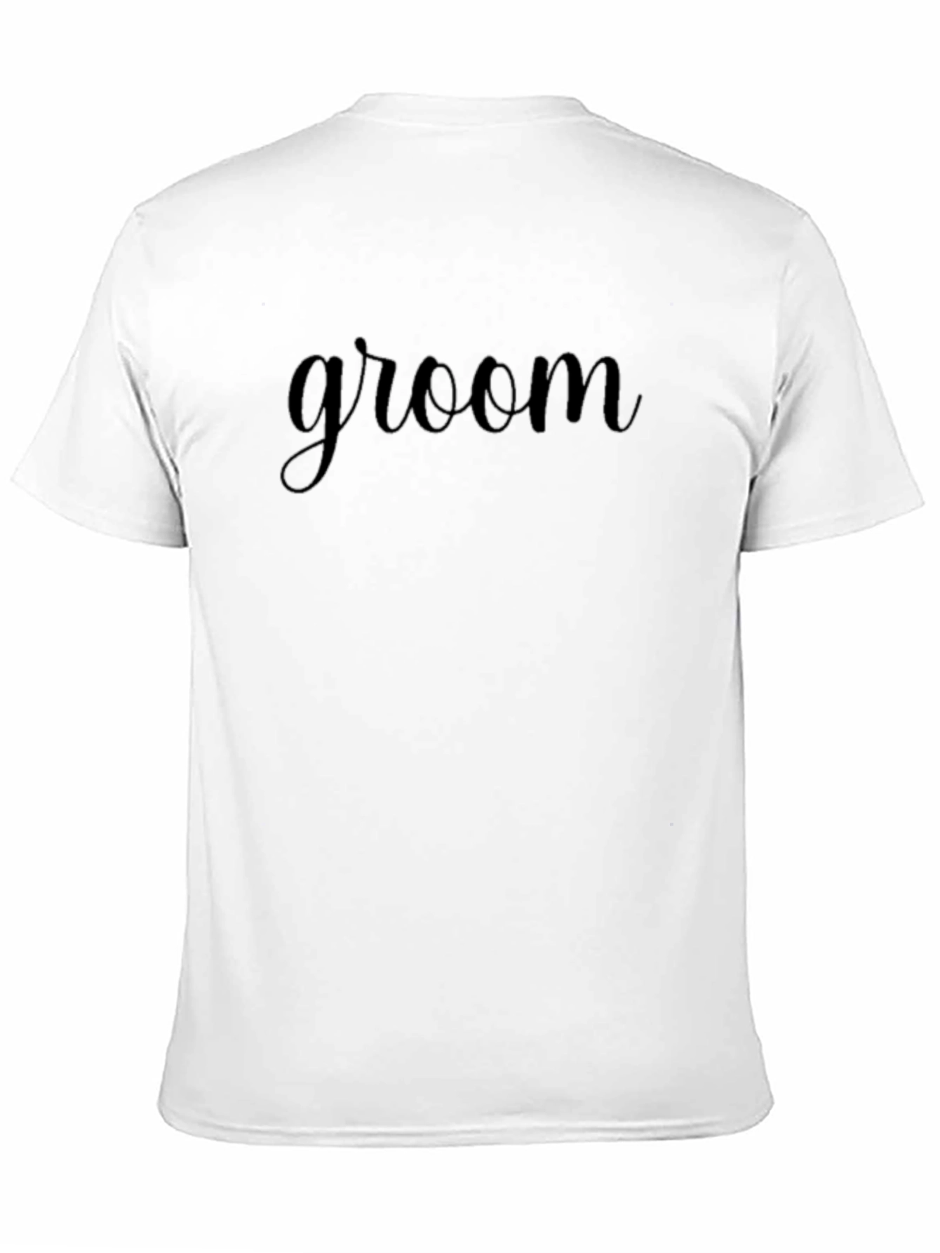 Black Groom Black T-Shirt Wedding Apparel view 11