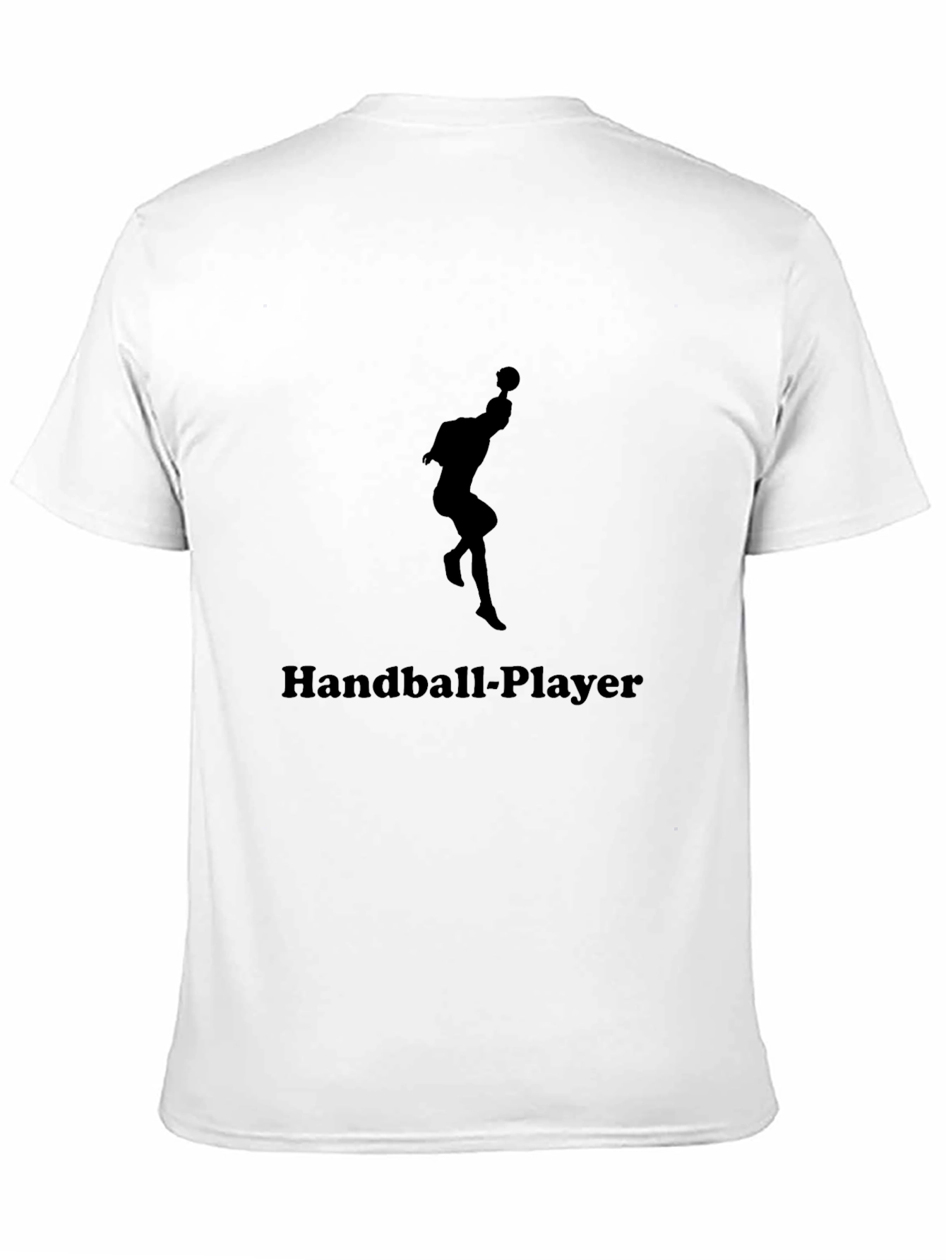 Black Handball Player Graphic Tee - Black view 11