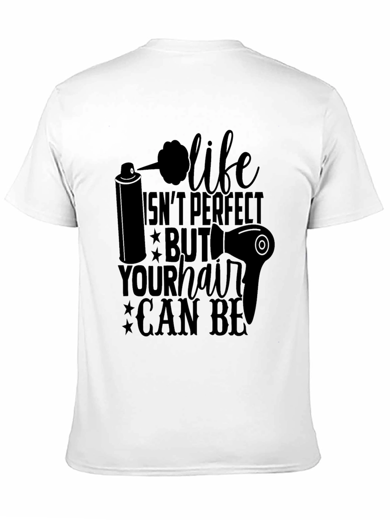 Black Life Isn't Perfect Hair Stylist Graphic T-Shirt view 11