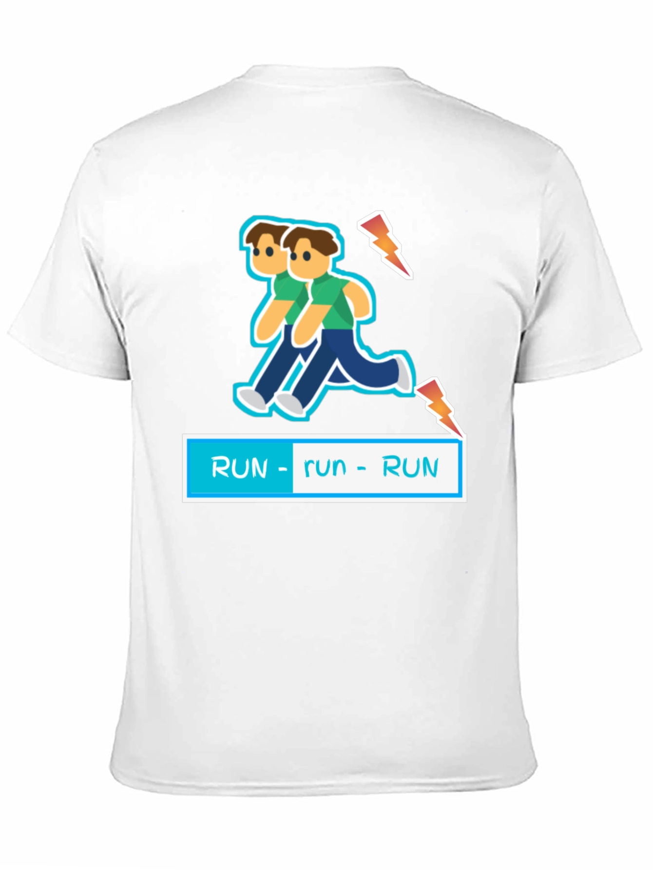 Black Run! Novelty Graphic Tee view 11