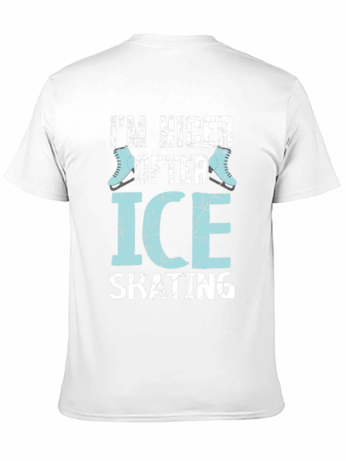 Black I'm Nicer After Ice Skating Graphic T-Shirt view 11
