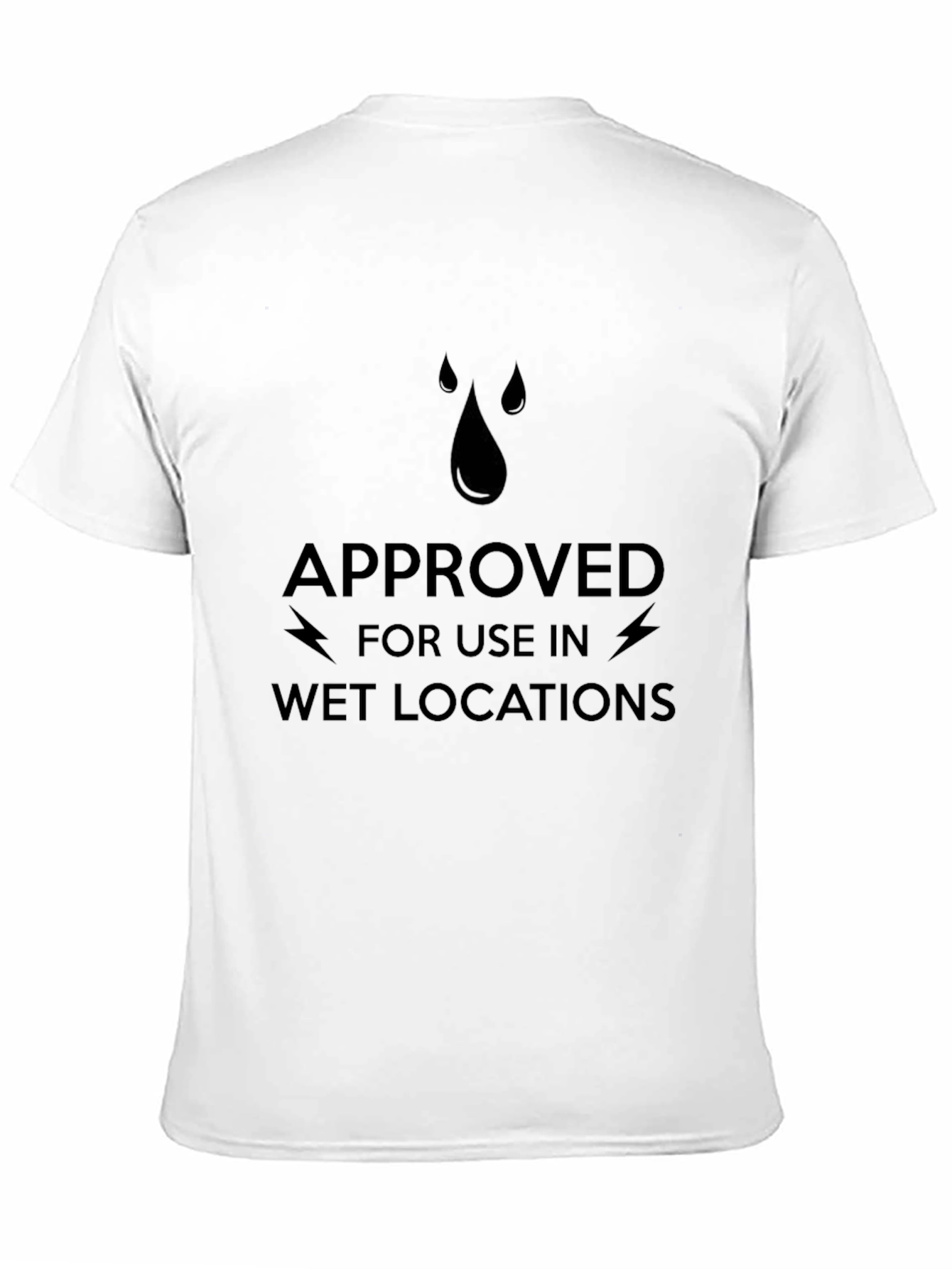 Black Approved for Wet Locations T-Shirt - Black view 11