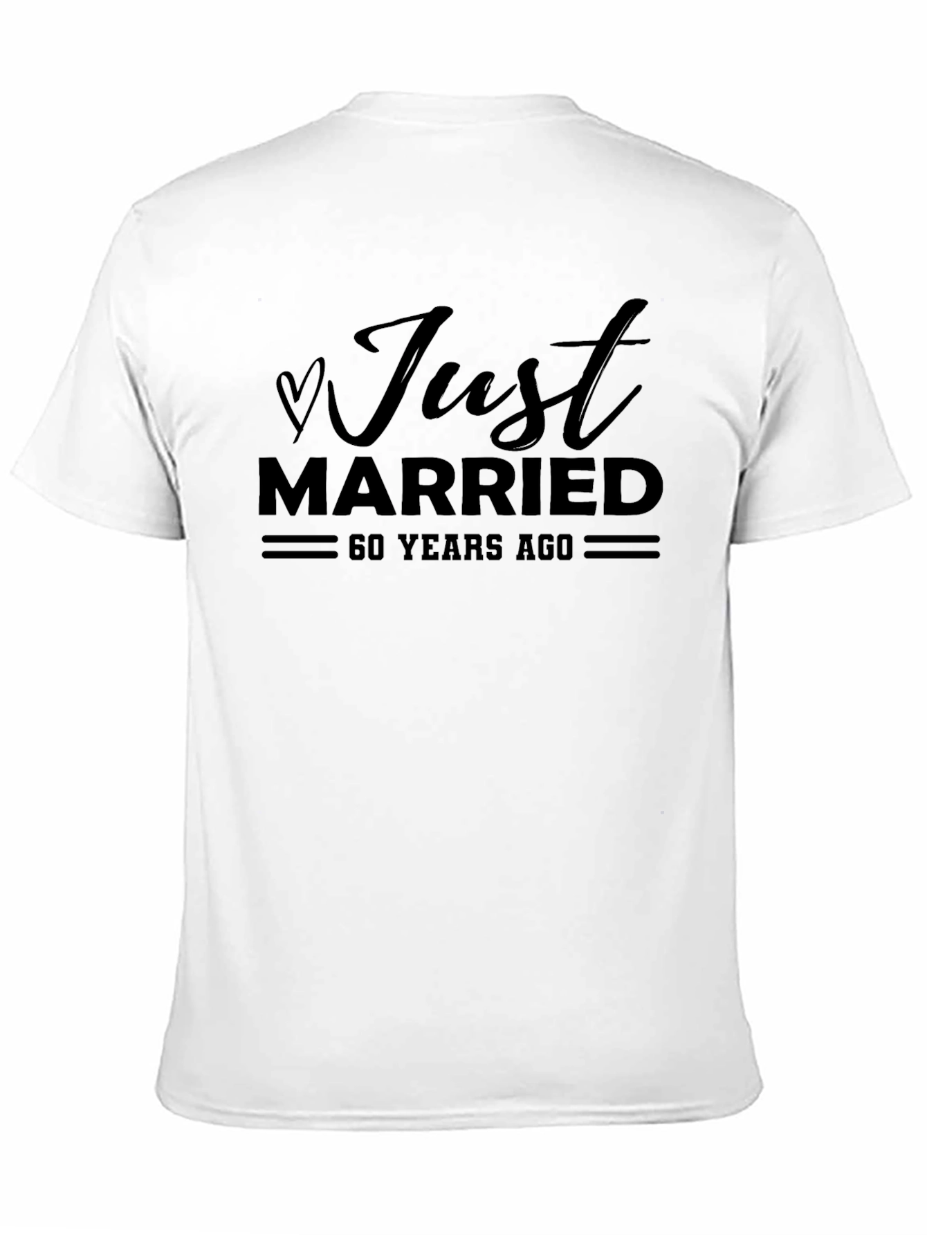 Black Just Married 60 Years Ago T-Shirt view 11