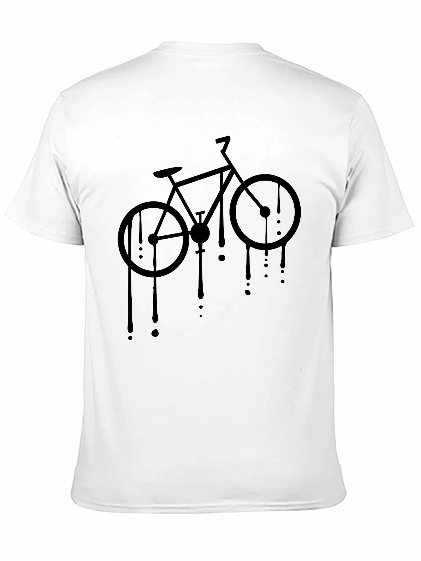 Black Black Bicycle Drip Graphic Tee view 11