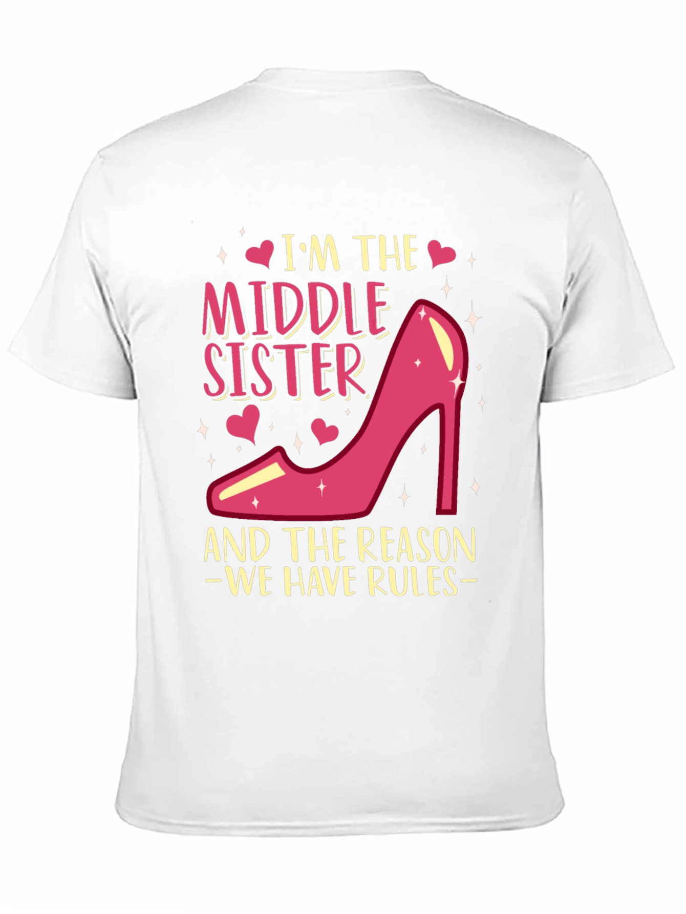 Black Middle Sister T-Shirt - Reason We Have Rules! view 11