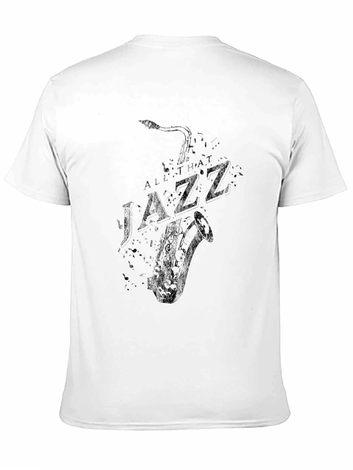 Black All That Jazz Graphic Tee - Black Cotton Comfort view 11