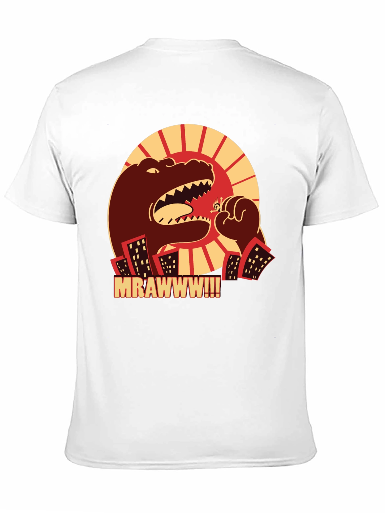 Black Monster Attack Graphic Tee view 11