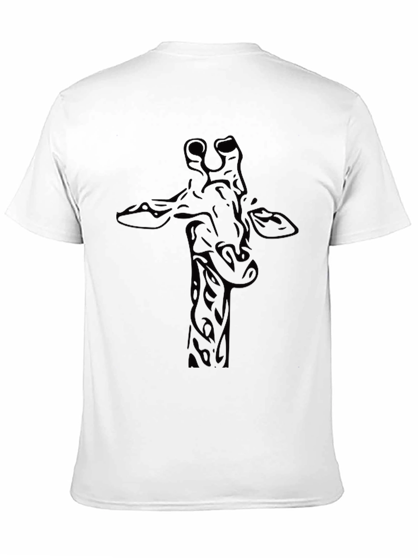 Black Giraffe Graphic Tee - Stylish Black T-Shirt view 11