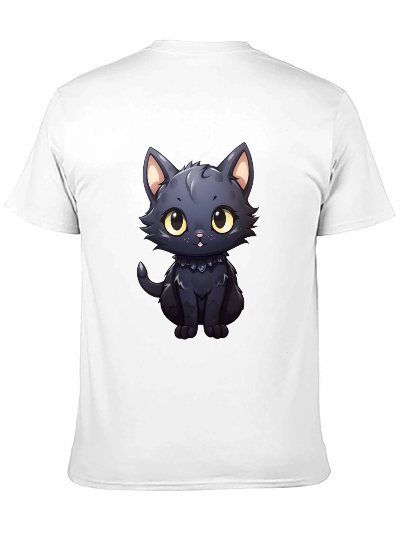 Cute Black Cat T-Shirt - 11