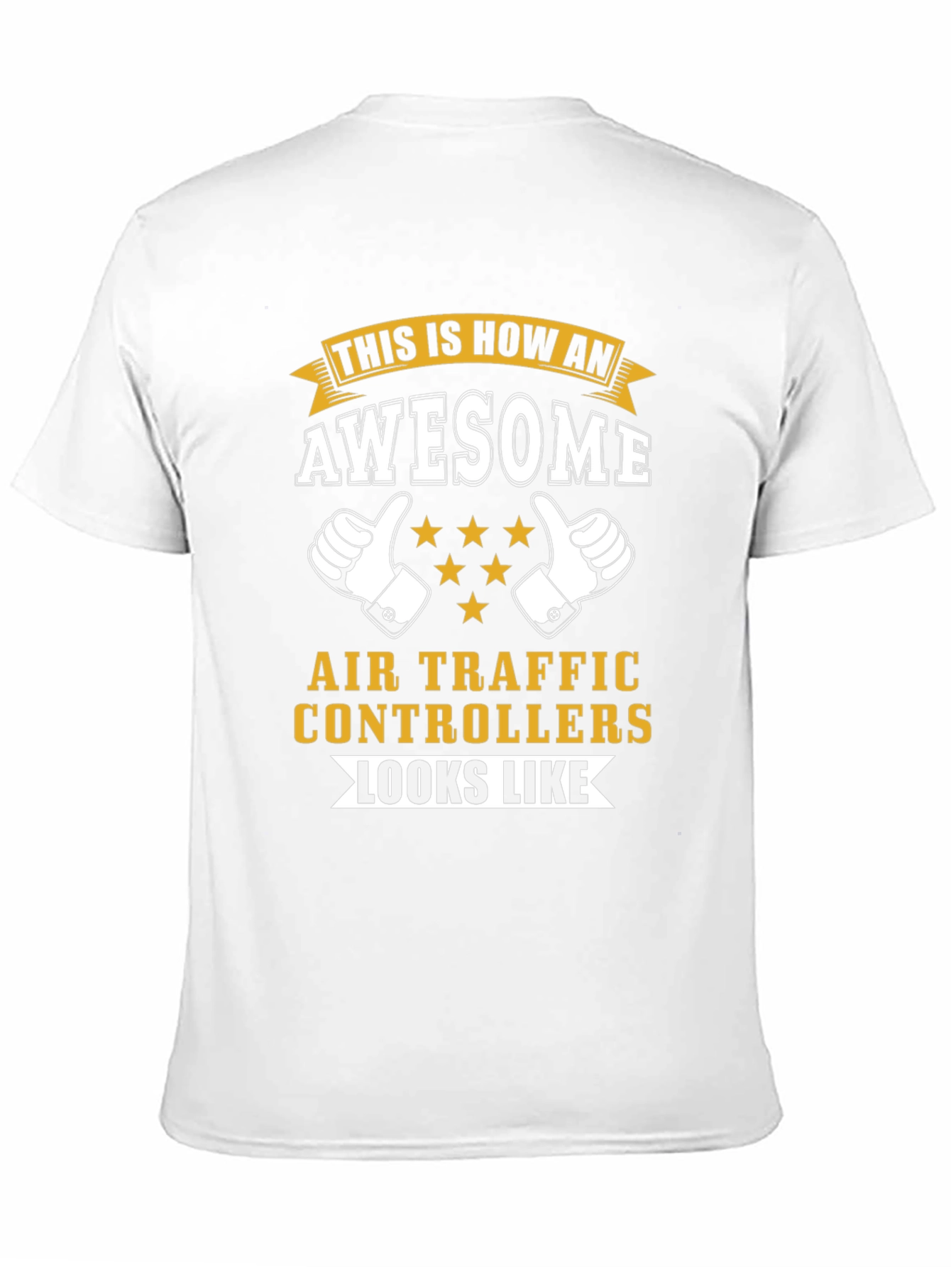 Black Awesome Air Traffic Controller T-Shirt view 11