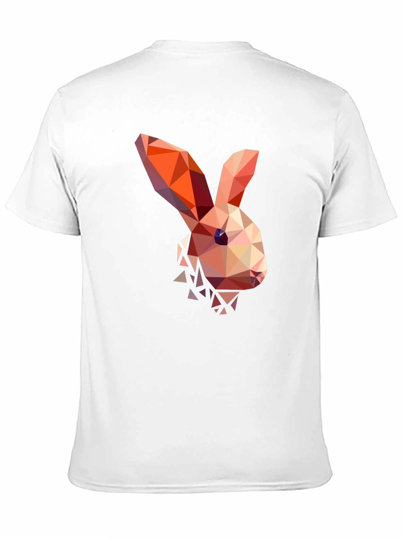 Black Geometric Bunny Graphic T-Shirt view 11